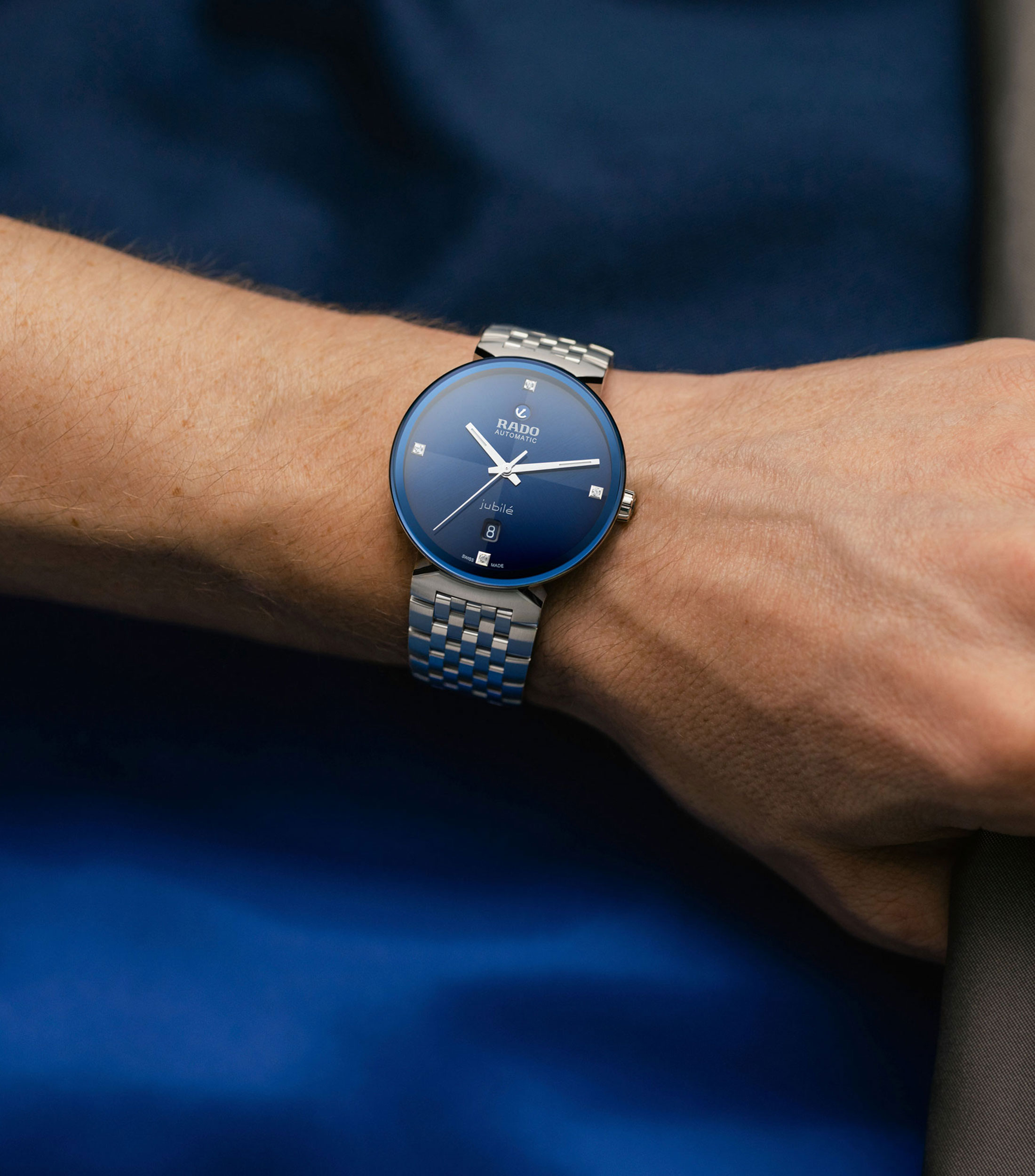 Reloj para hombre Florence Diamonds Casual Plateado