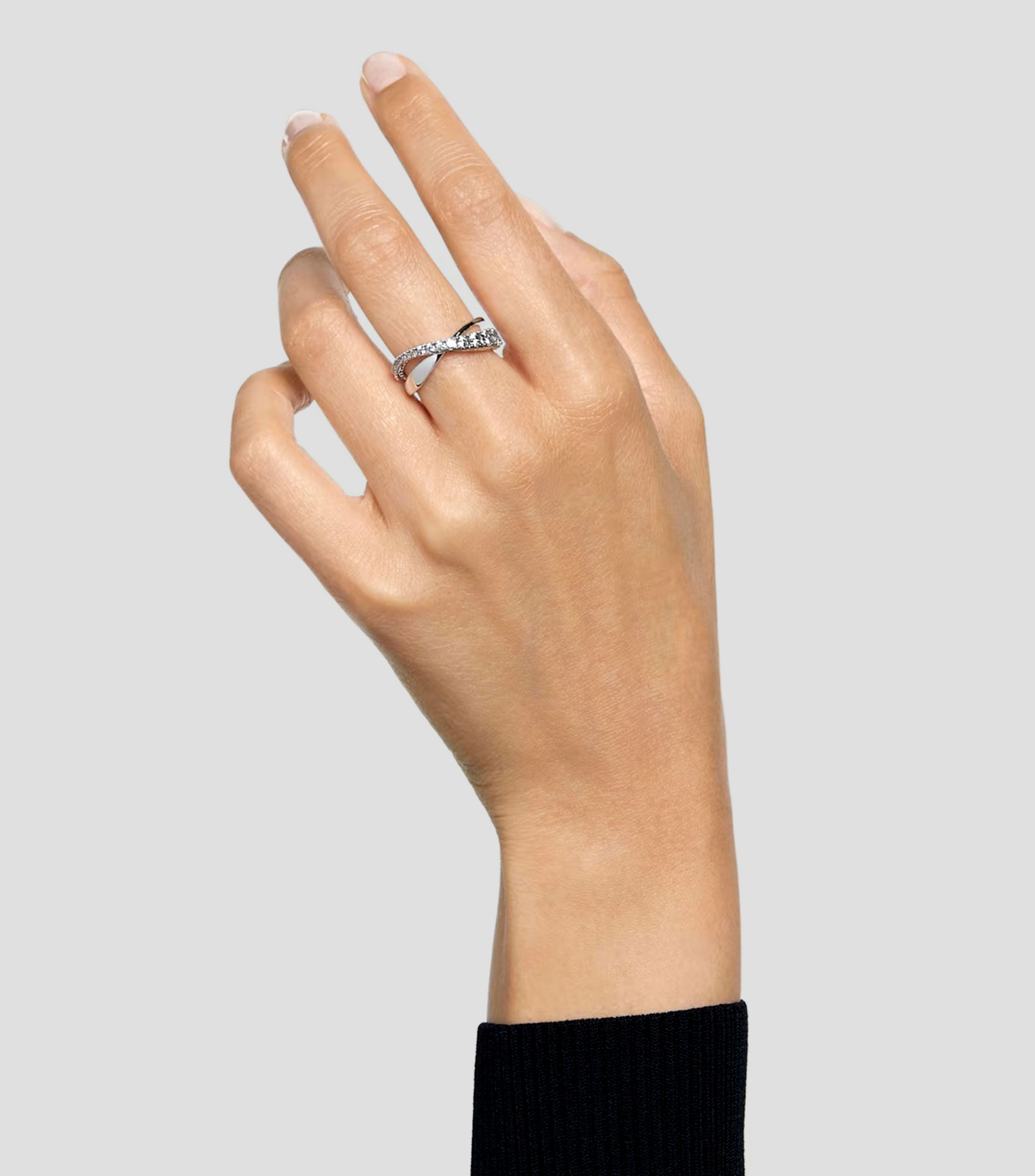 Anillo Novelty con cristales Swarovski Mujer, Talla 51