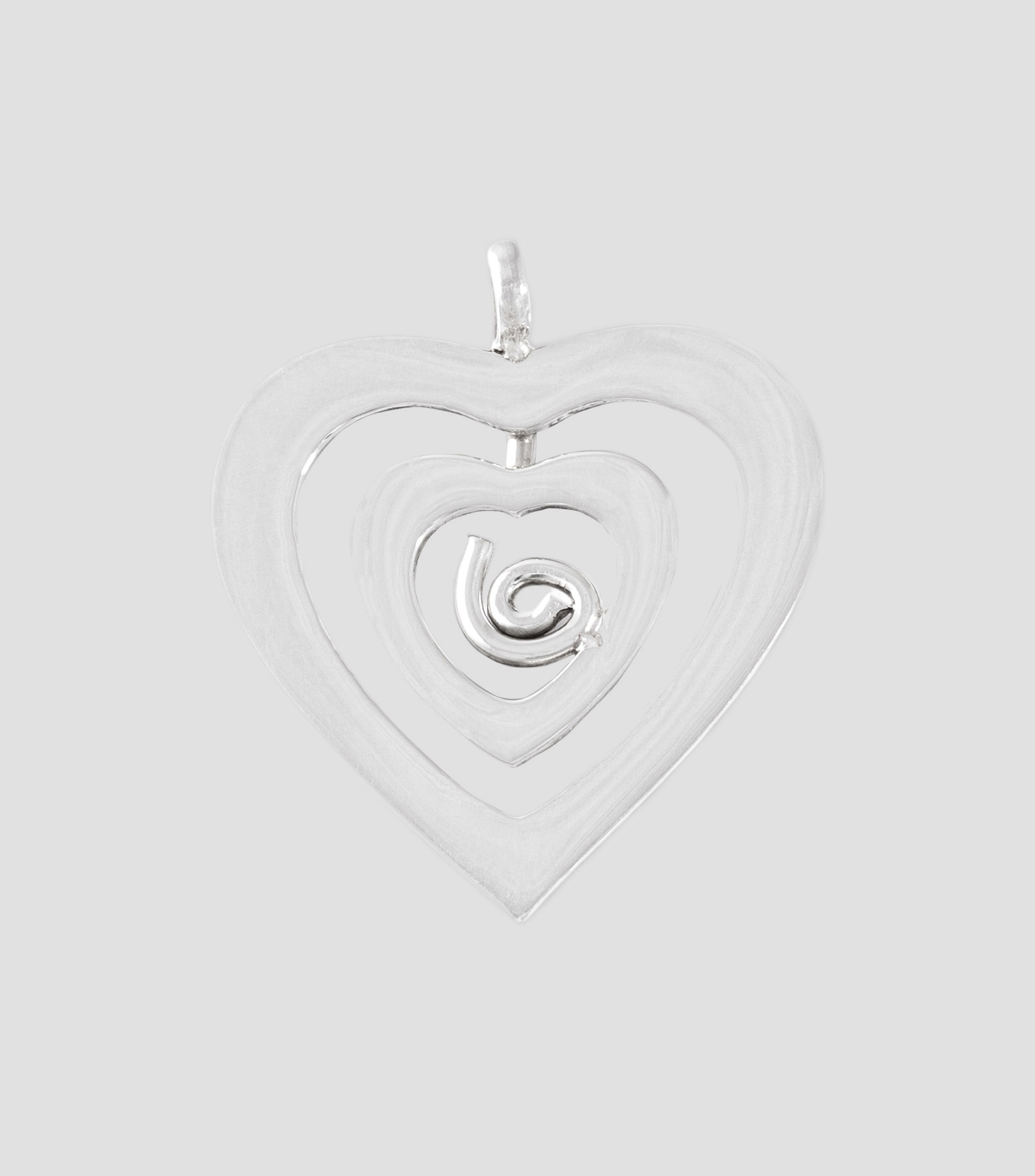 Set de Aretes y dije en plata .925 Corazon Mujer