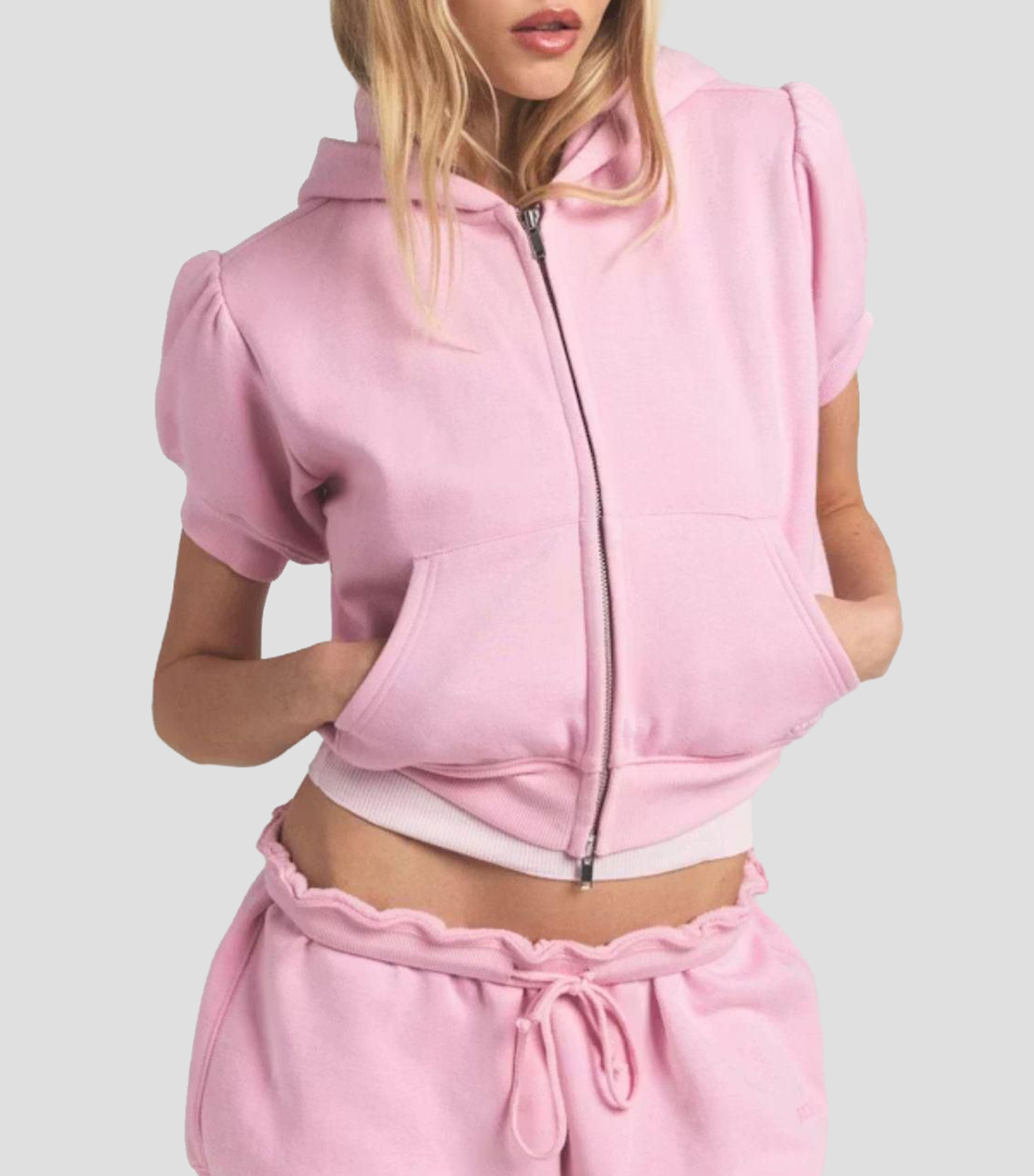 Sudadera con cierre y capucha Mujer