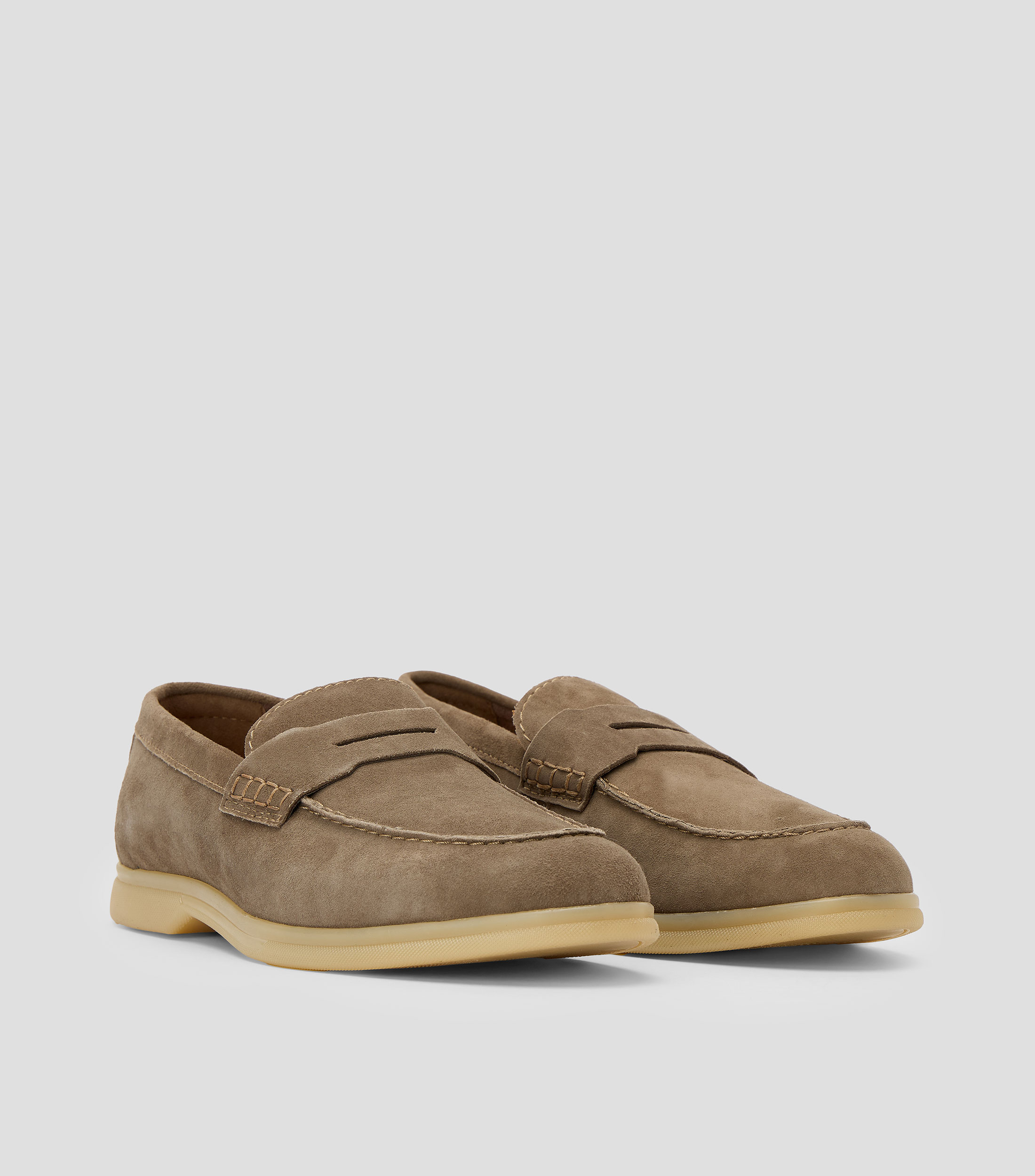 Mocasines en piel Hombre