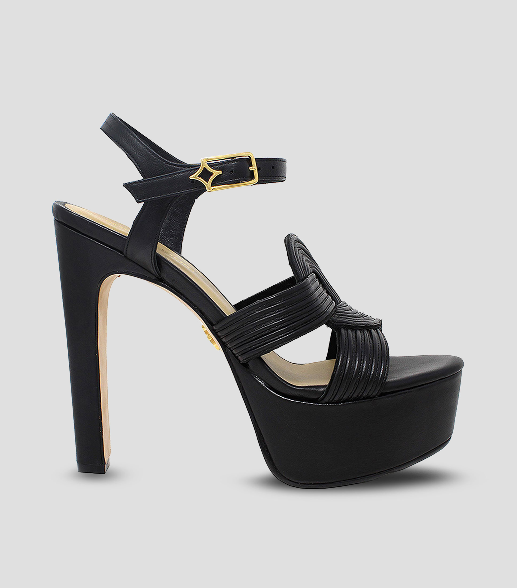 Sandalias con tacón delgado Mujer