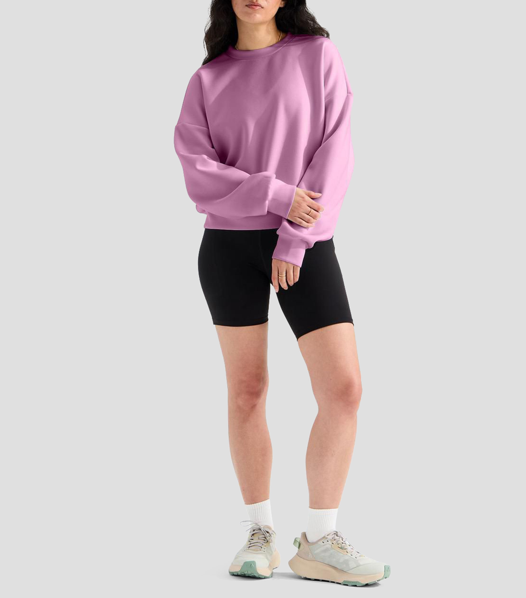 Sudadera Jaida Crew Liso Mujer