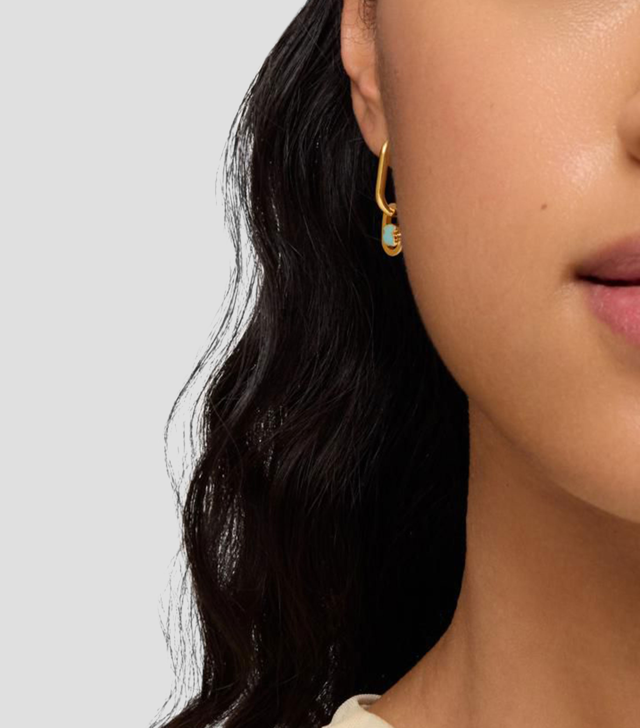 Aretes en plata Camille Mujer