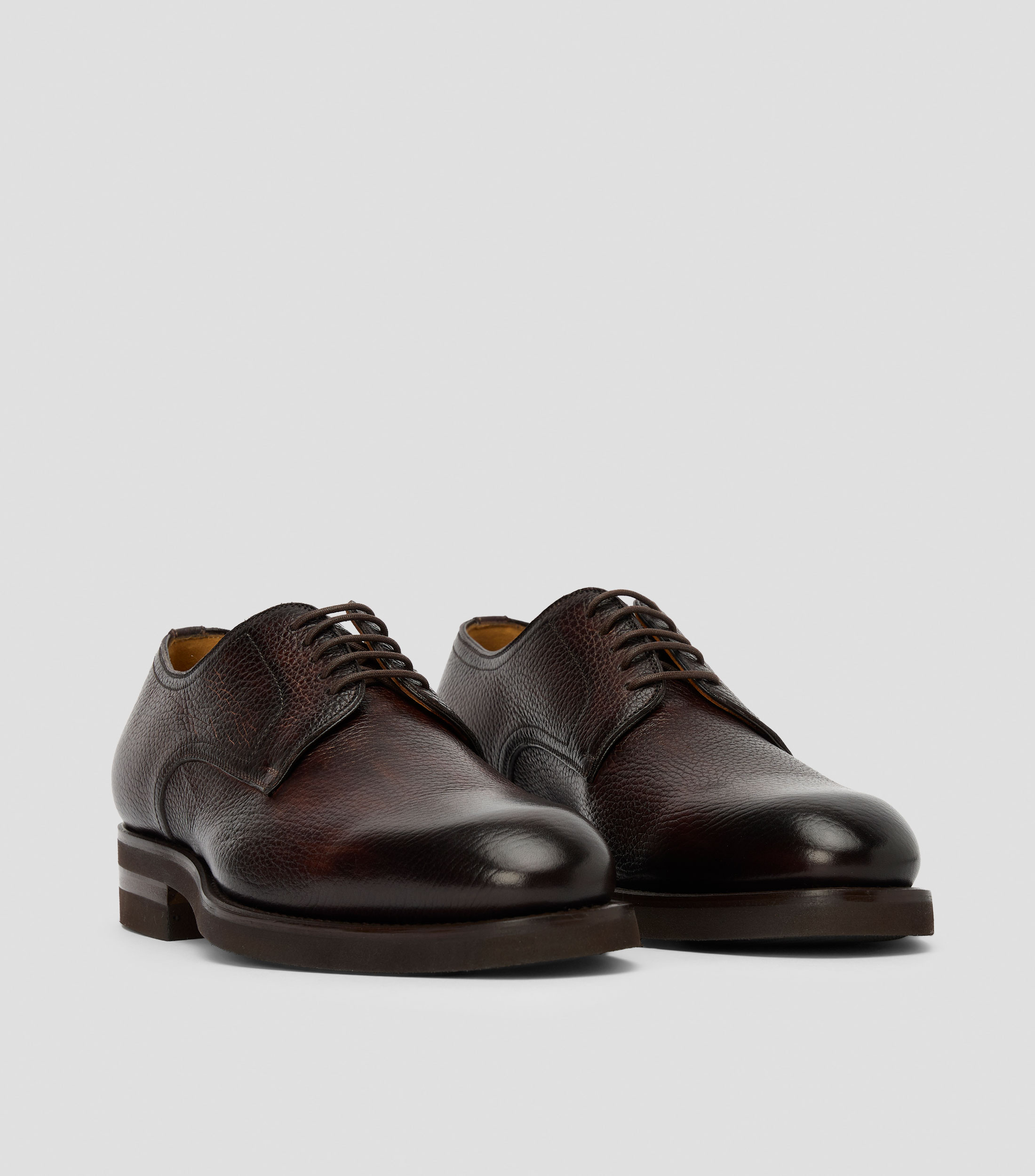 Zapatos de Vestir Derby en piel vacuna Hombre