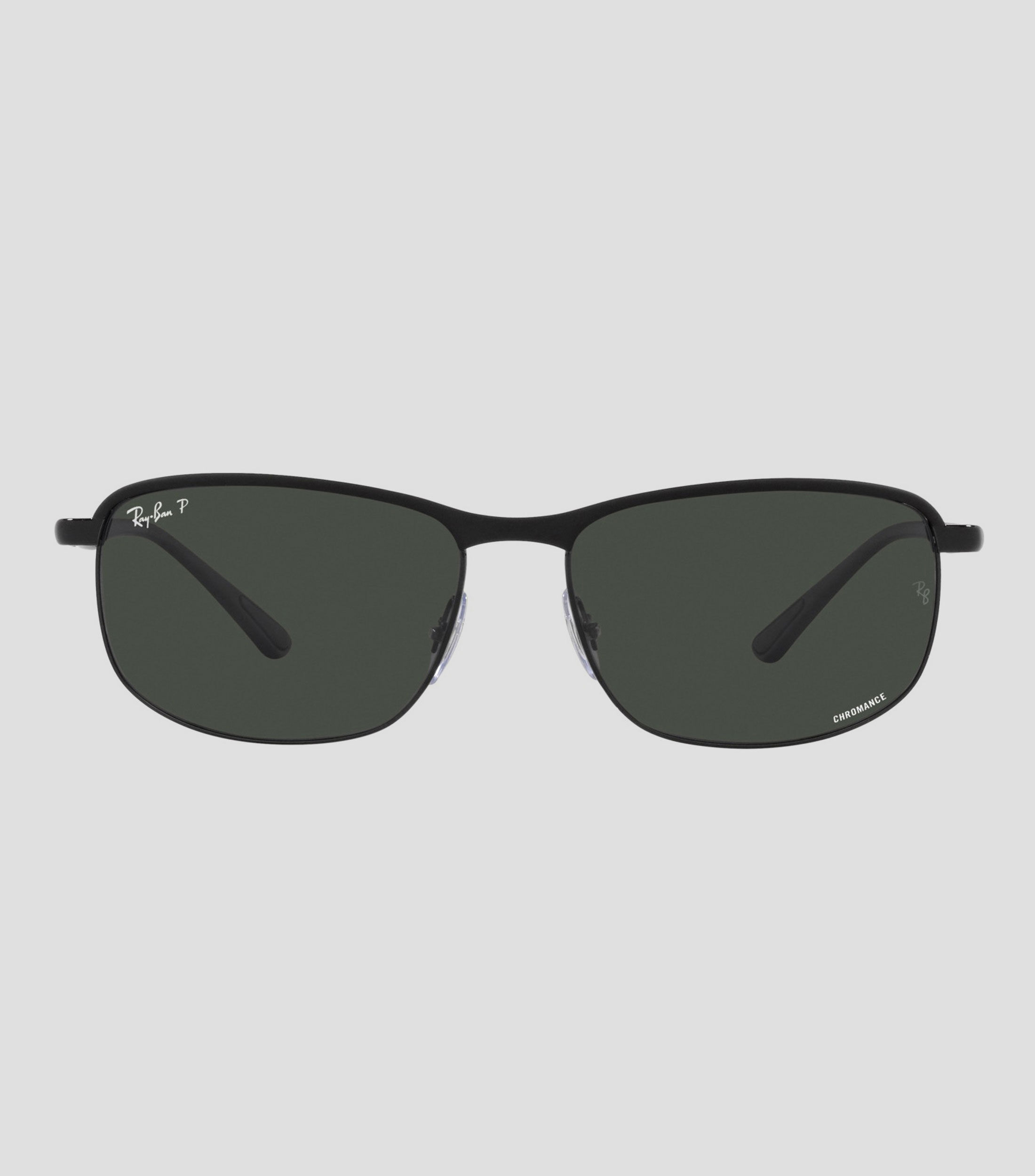 Lentes de sol rectangulares Chromance negros Hombre