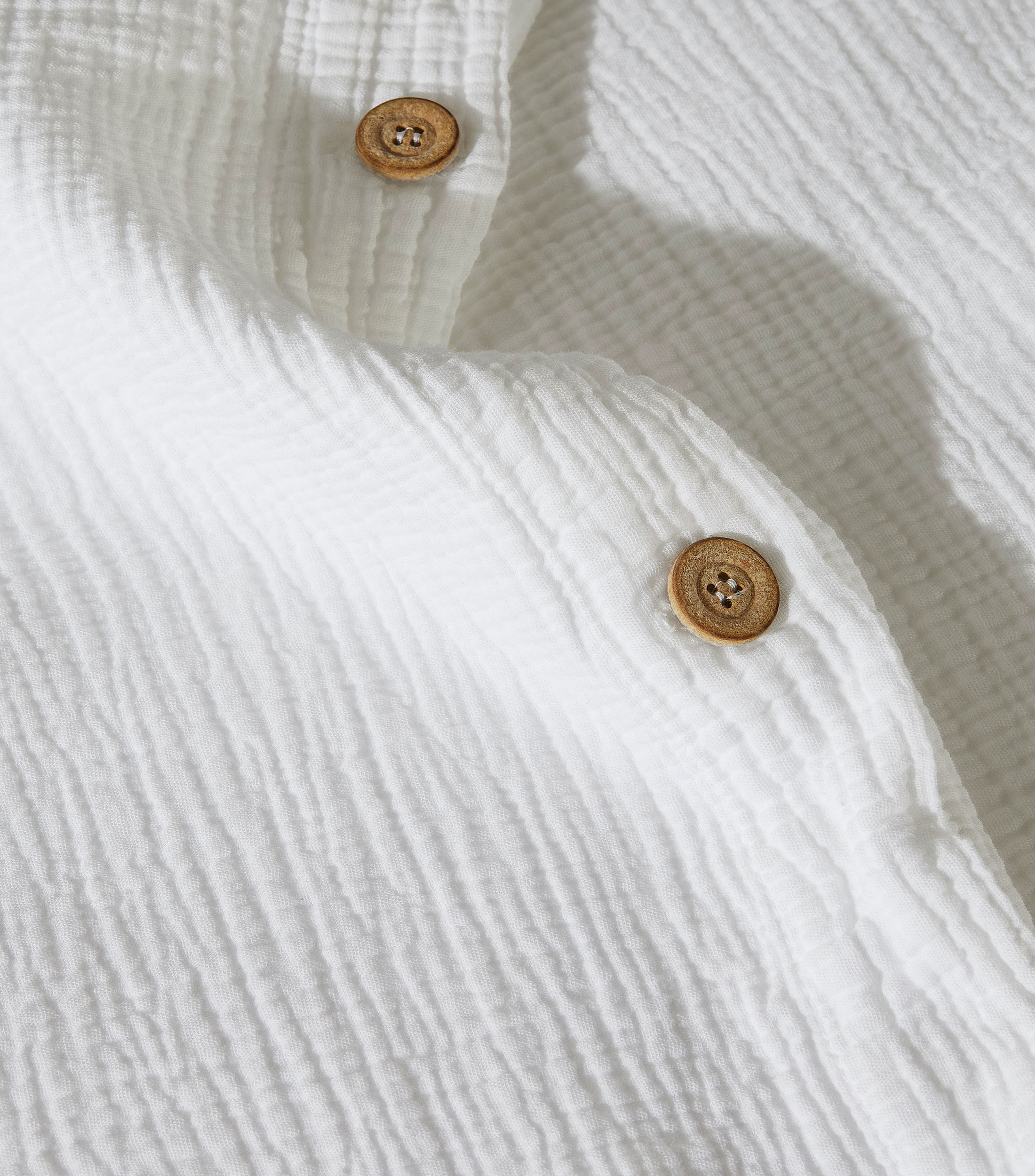 Funda para duvet Matrimonial-Queen Size en algodón Gauze Blanca
