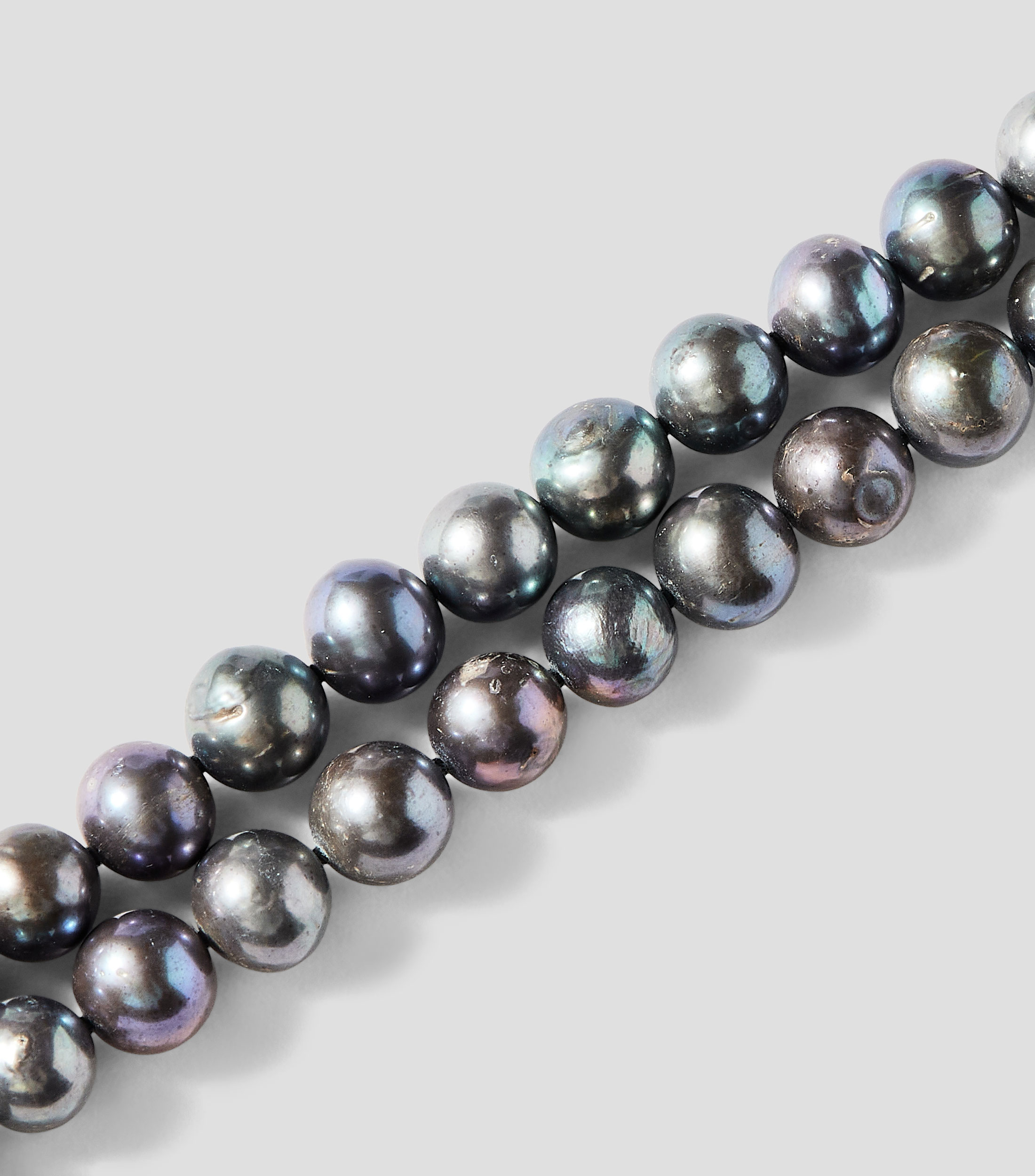 Collar doble de perlas Mujer