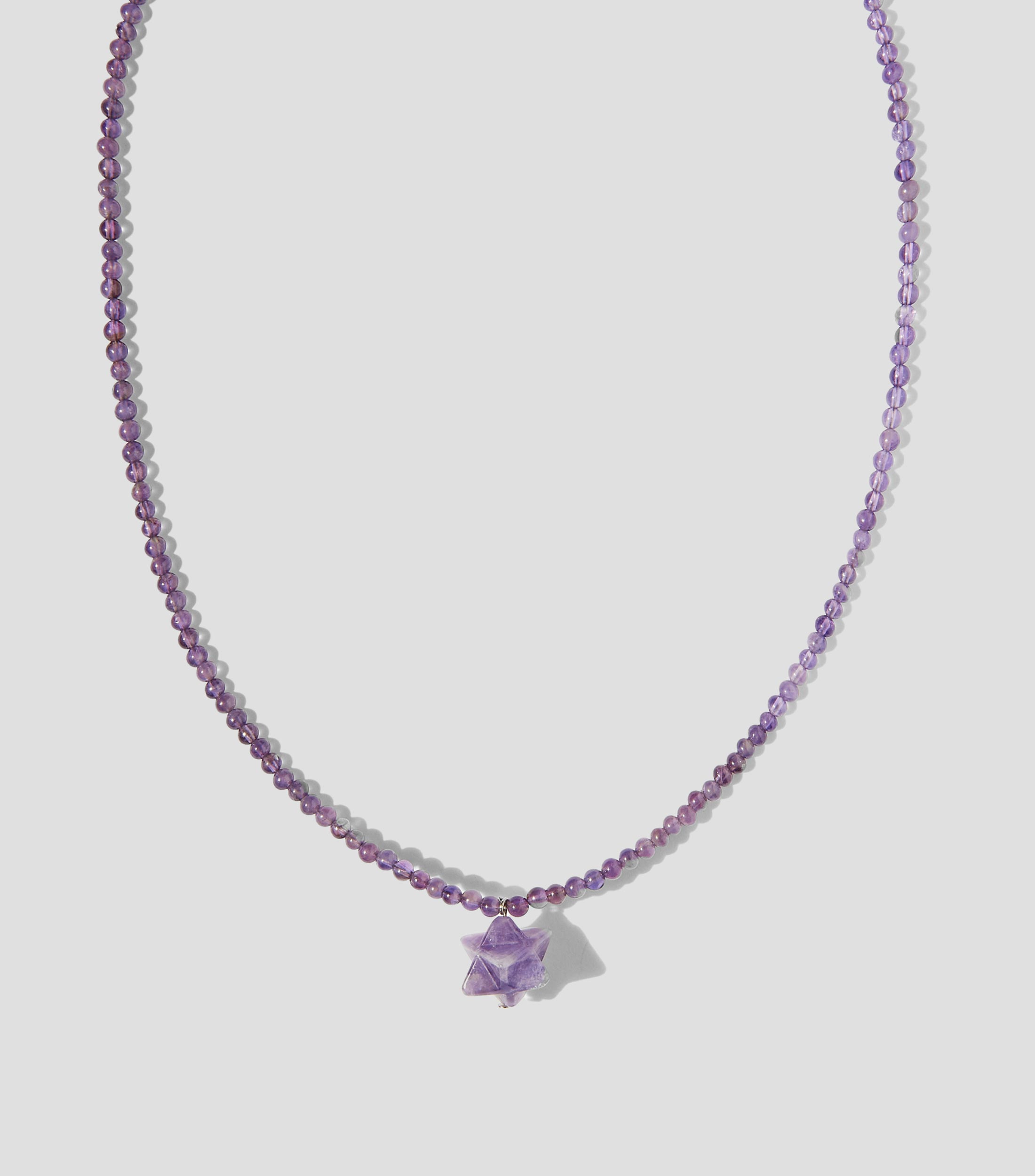 Dije estrella morado Hombre