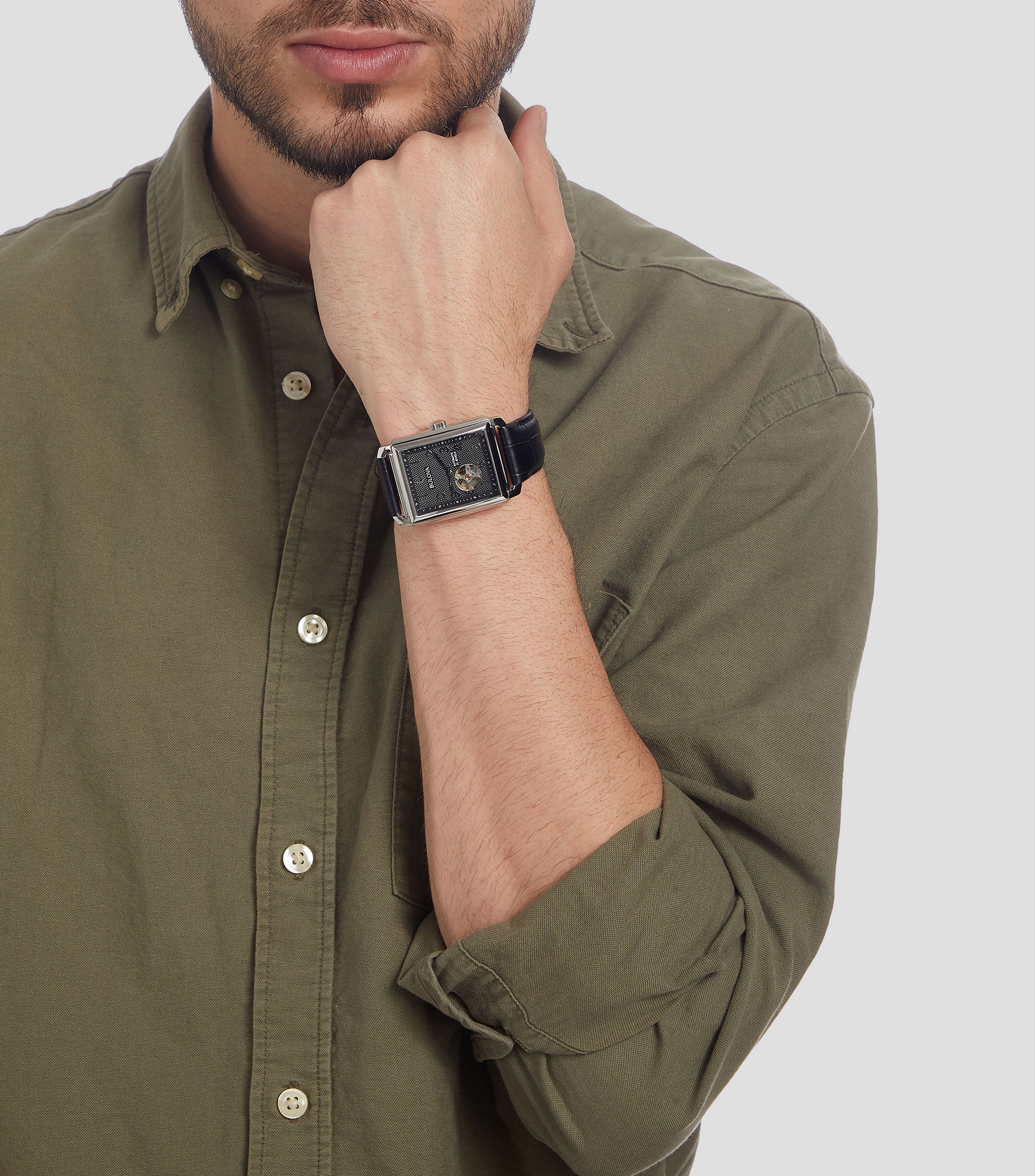 Reloj para hombre Tank Automatic de Vestir Plateado