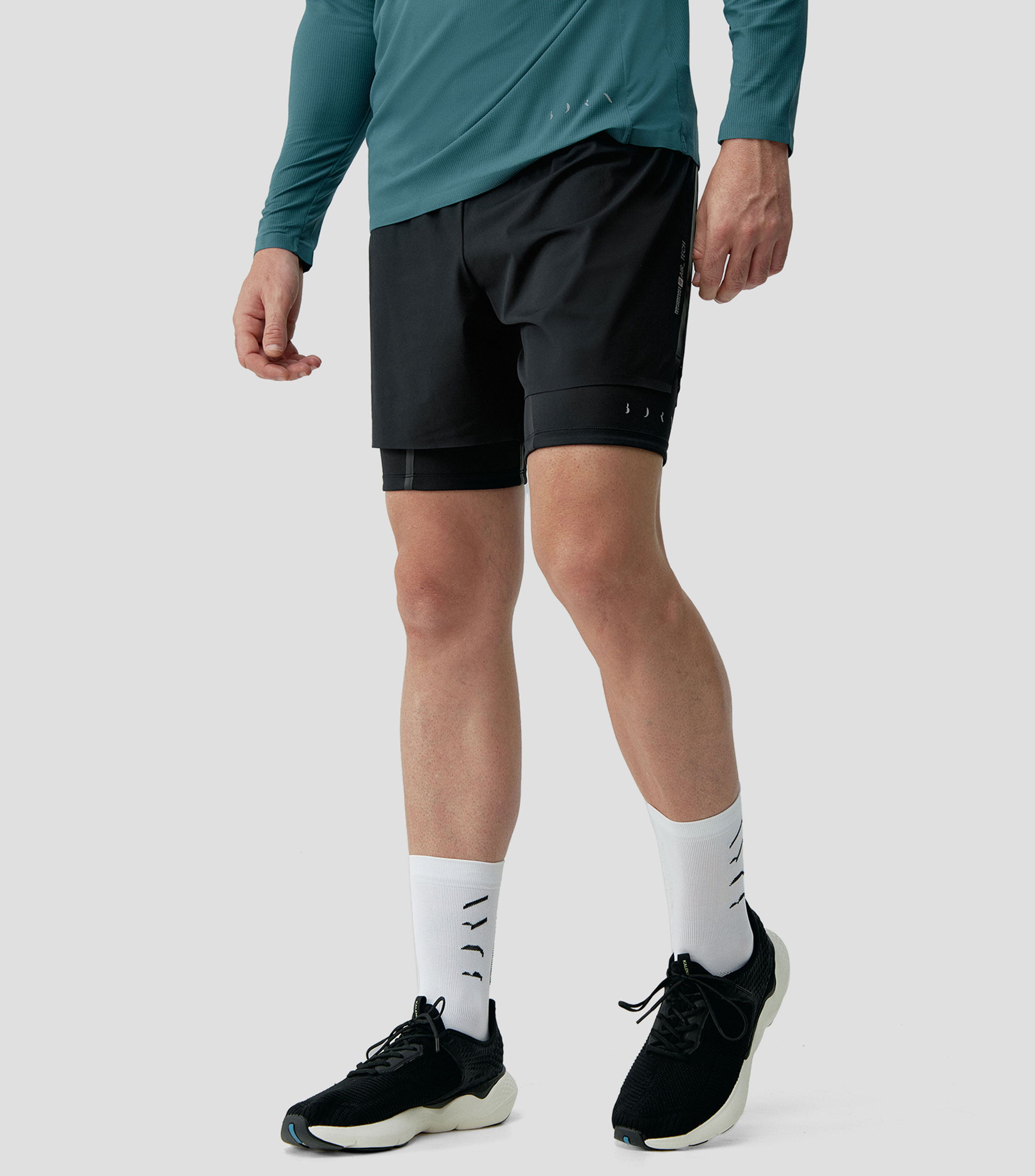 Short para entrenamiento liso Hombre