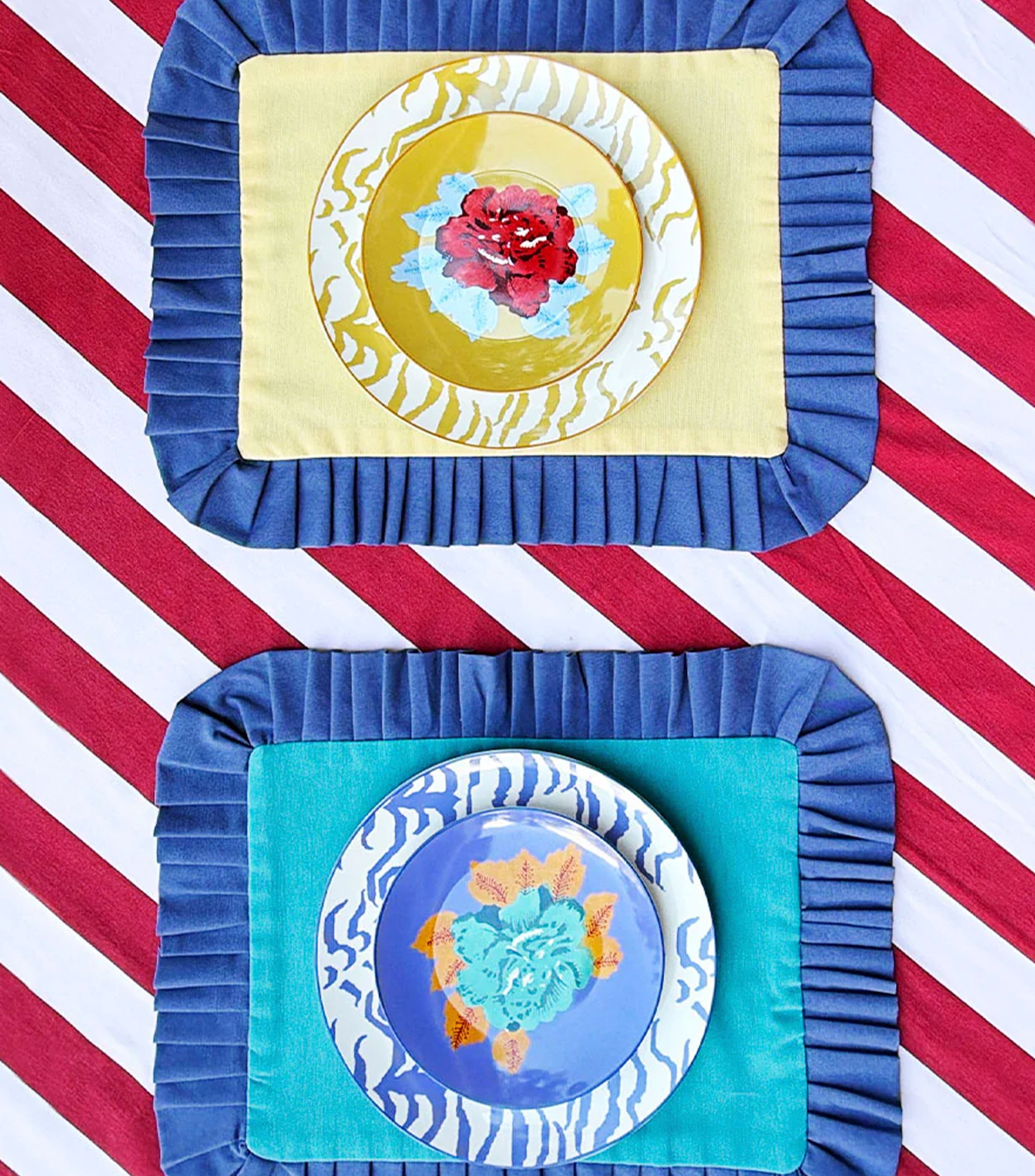 Set 4 Manteles Individuales Paola rectangulares