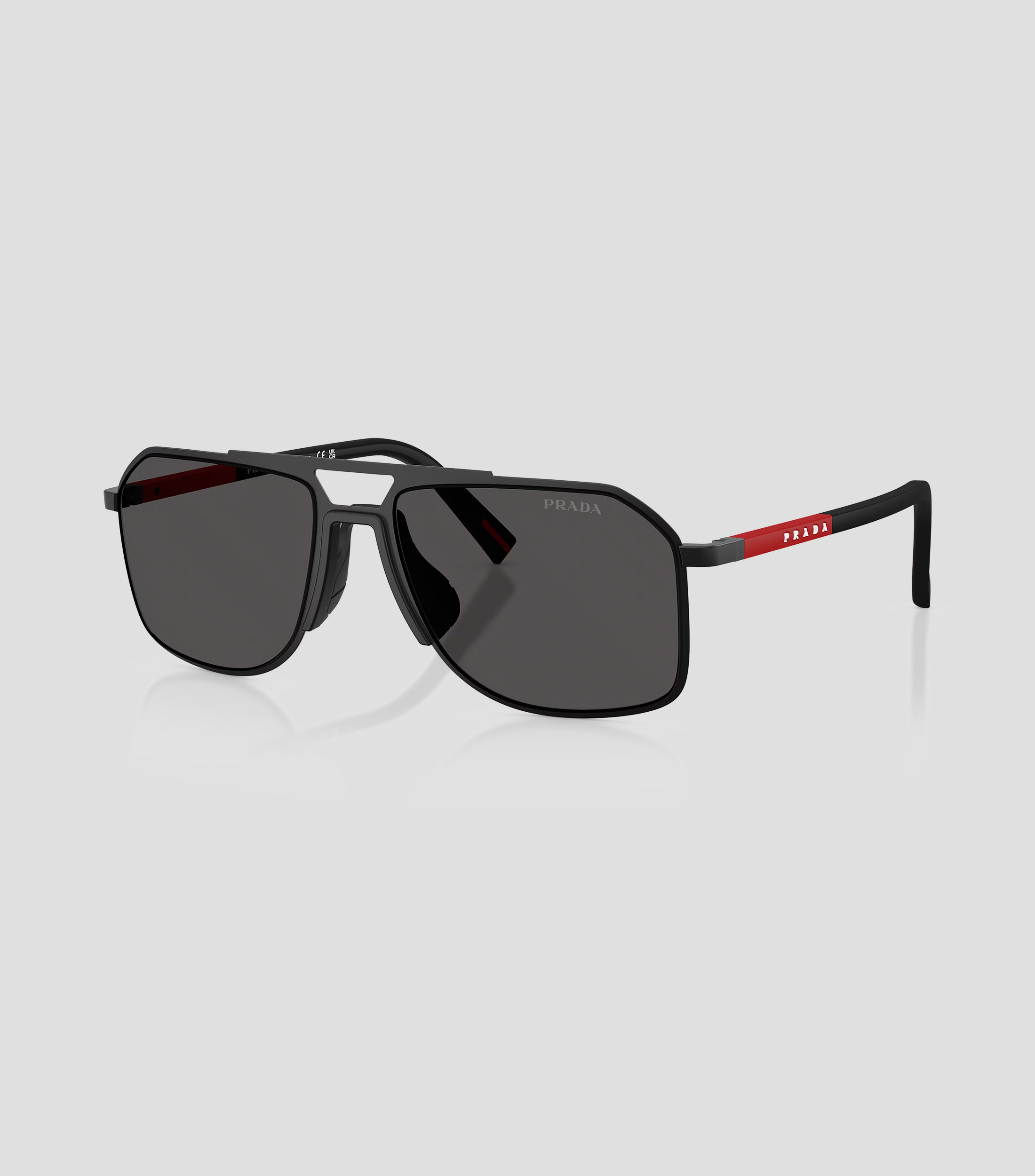 Lentes de sol aviador Linea Rossa negro mate Unisex