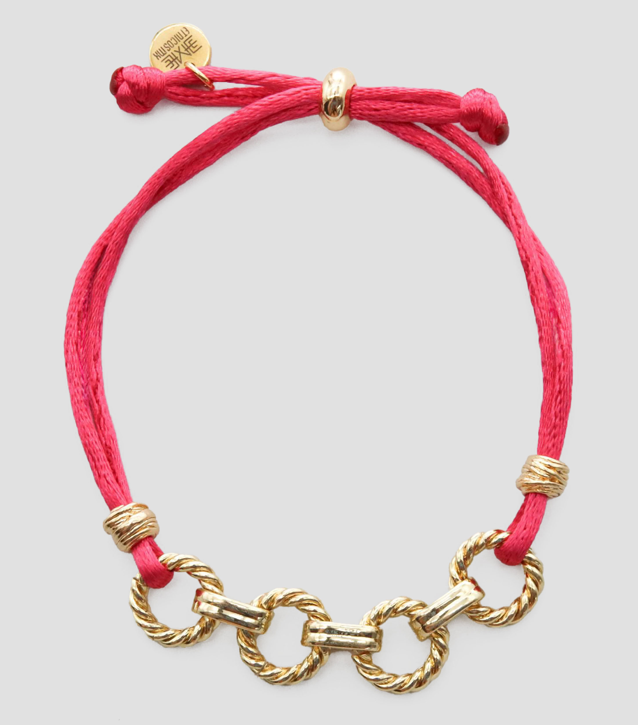 Pulsera ajustable con aros Mujer