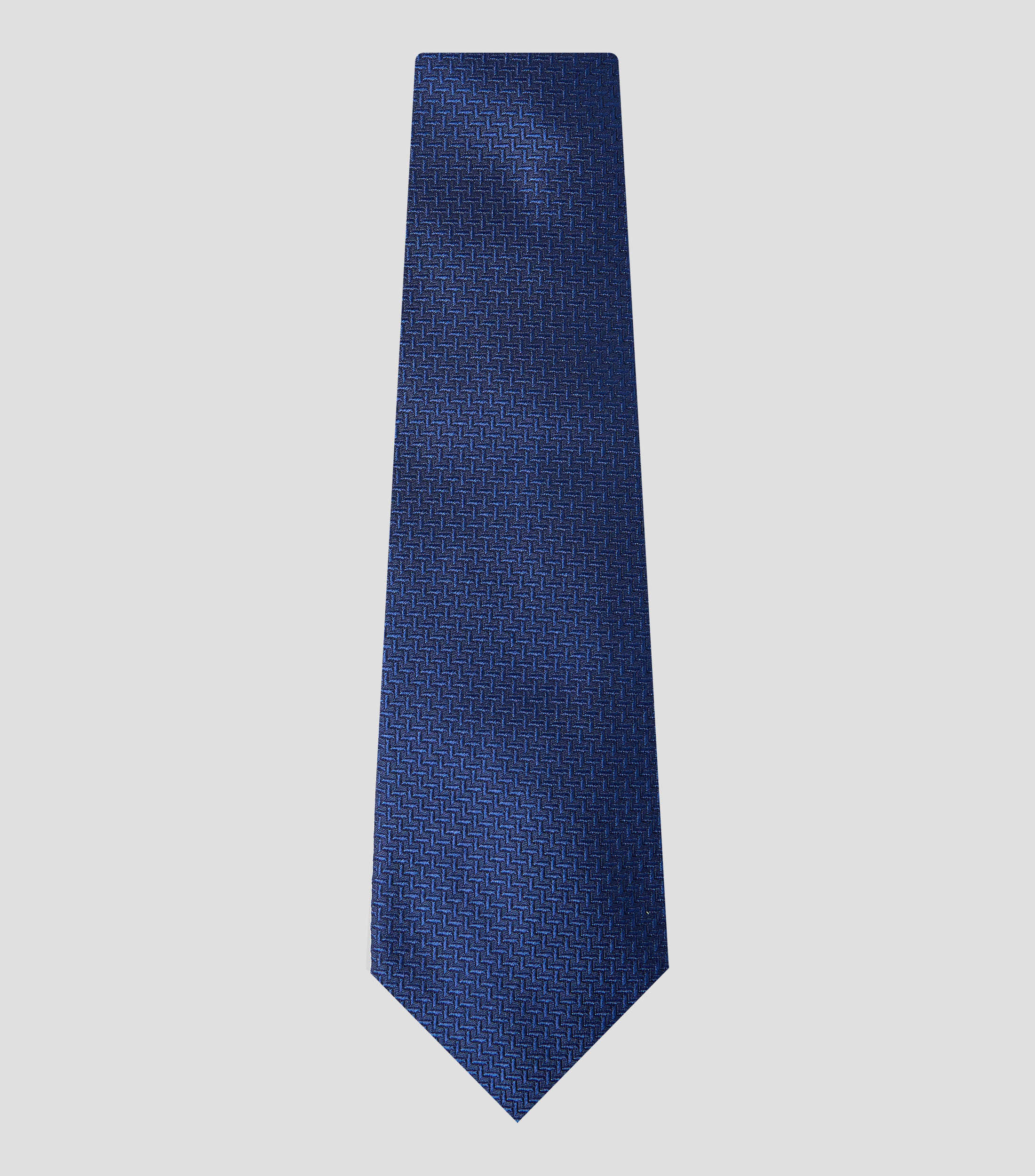 Corbata ancha en seda azul marino lisa