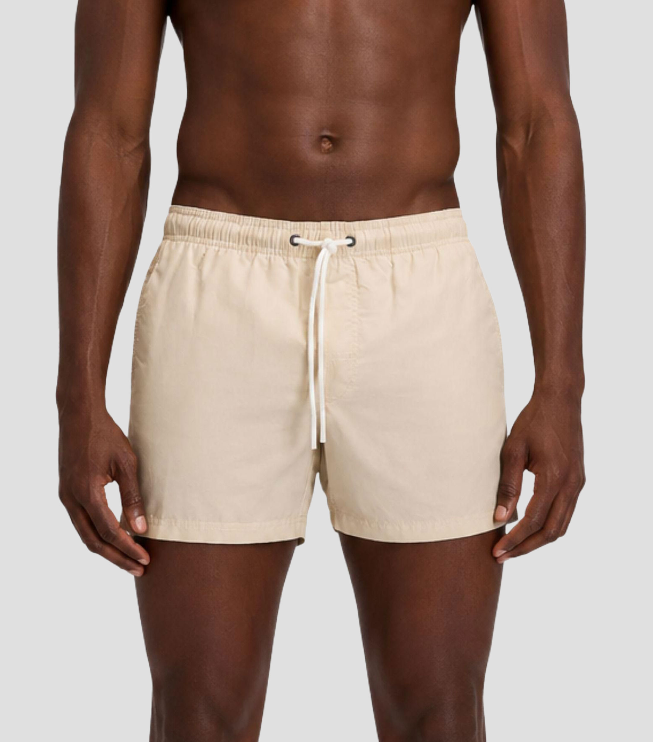 Traje de baño corto liso Hombre