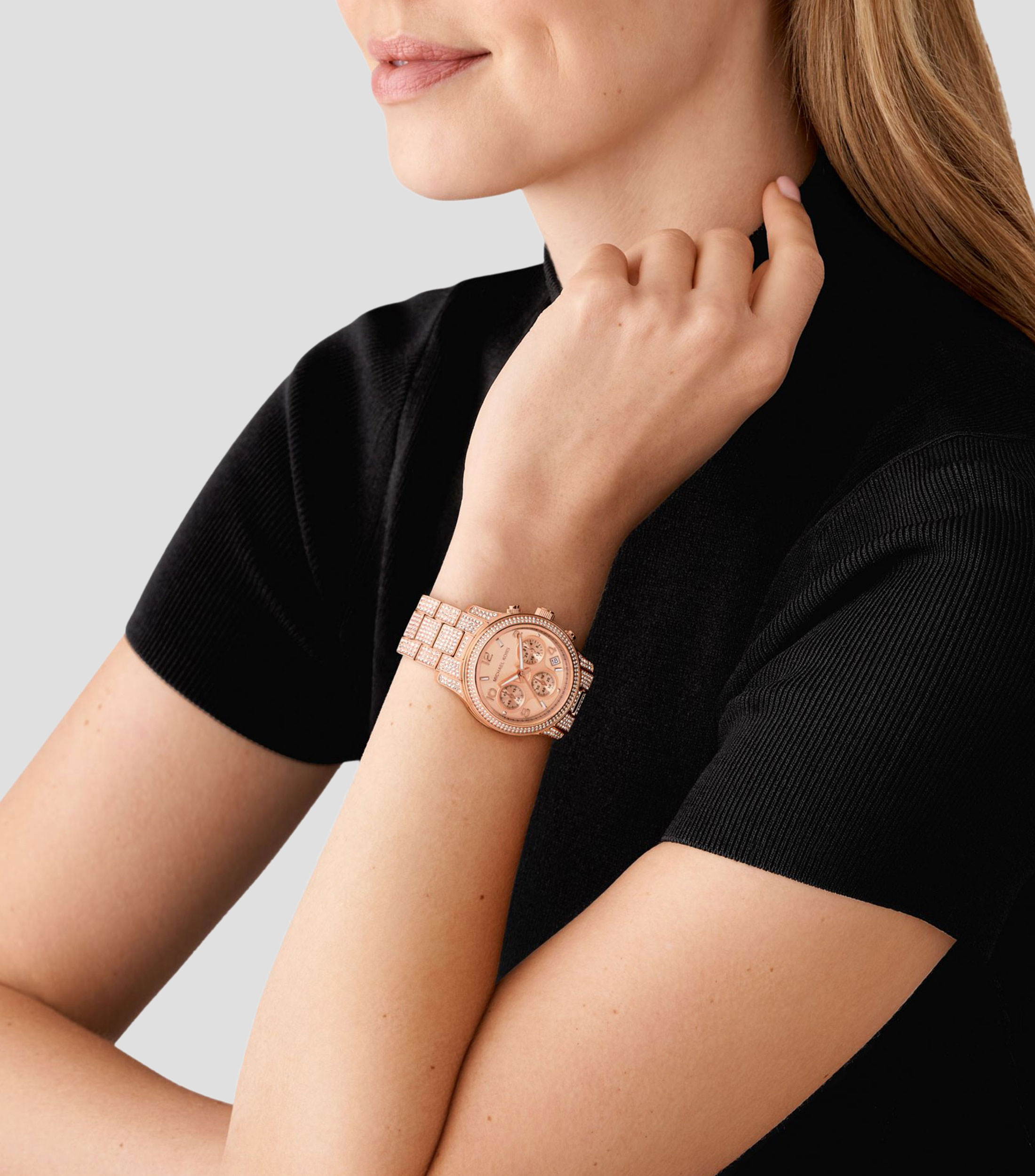 Reloj para Mujer casual Runway tono oro rosa