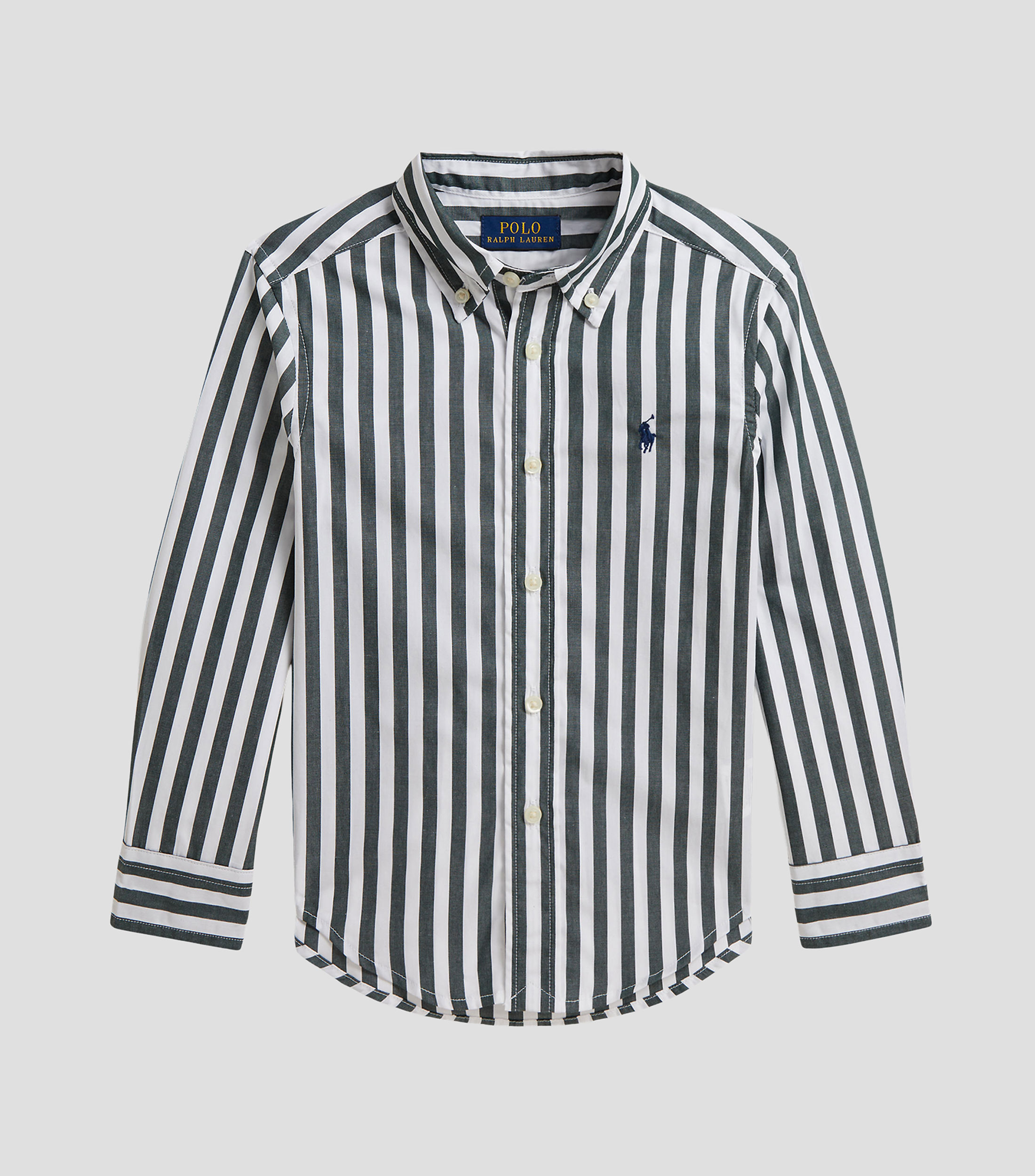 Camisa de rayas manga larga Bebé