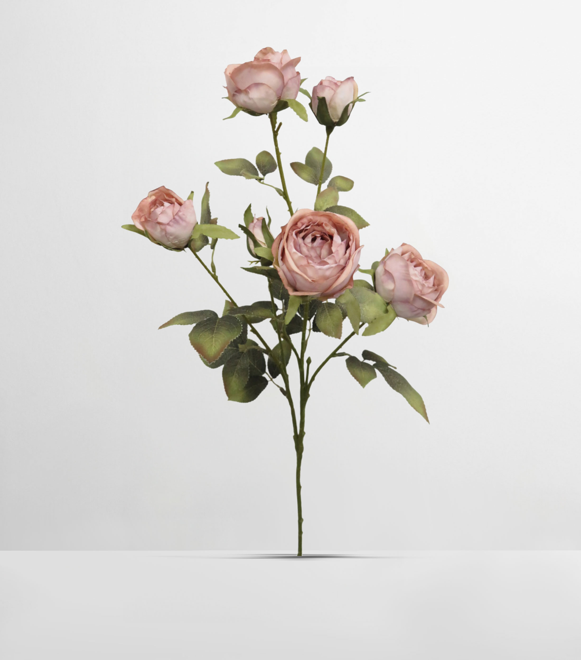 Flor Sintética Rosa en Poliéster