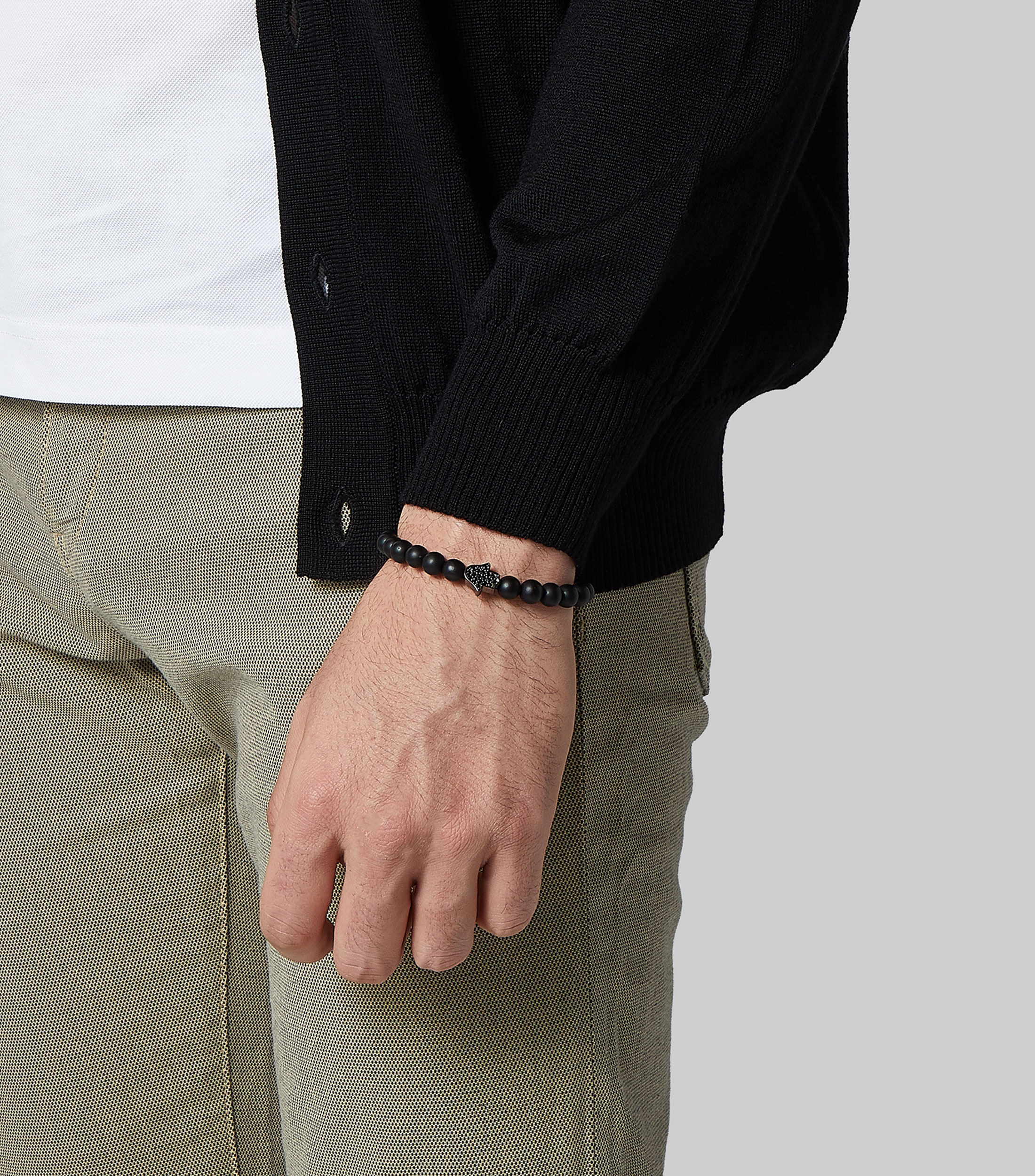Pulsera Mano de Fátima con ónix Hombre