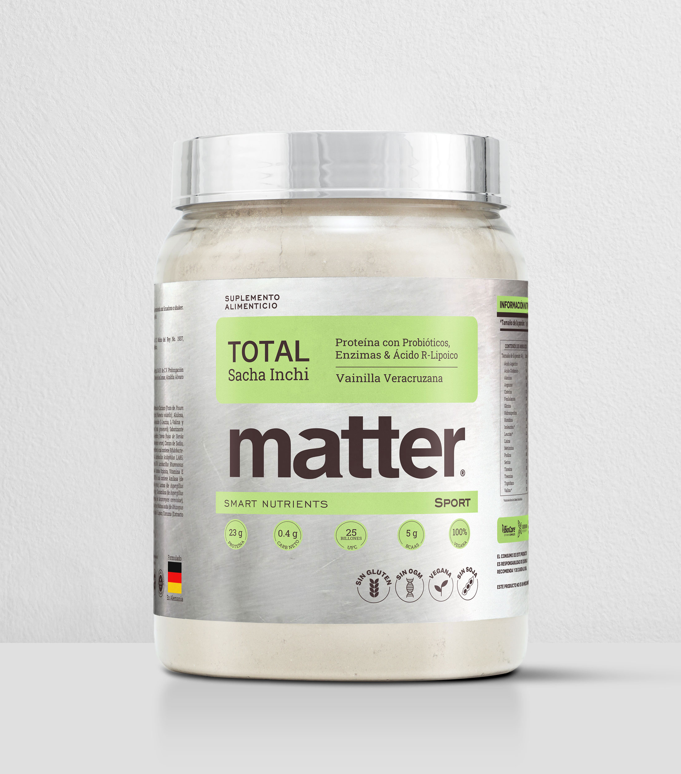 Suplemento alimenticio Total sport vainilla veracruzana, 700 g