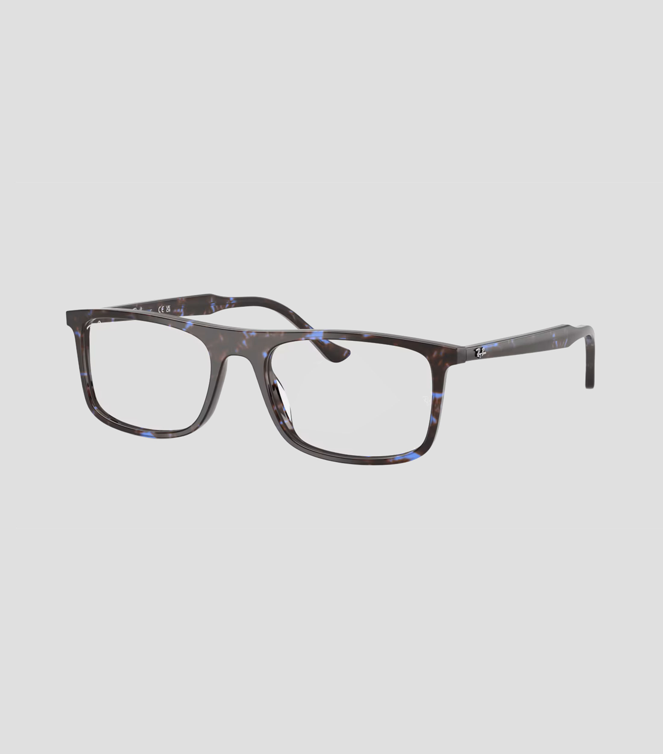 Lentes oftálmicos rectangulares azul tortuga Unisex
