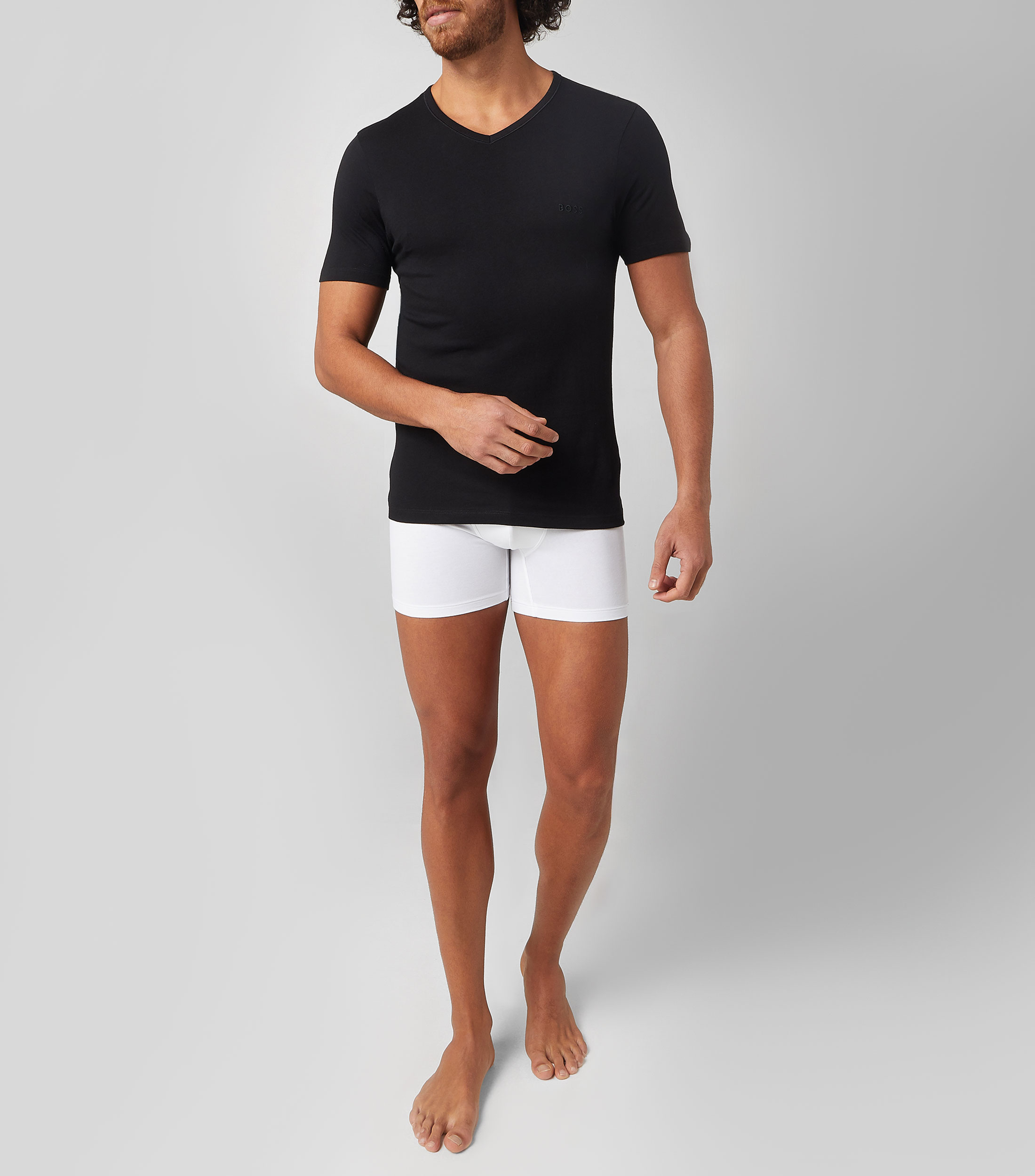 Set 3 playeras interiores con logo bordado Hombre