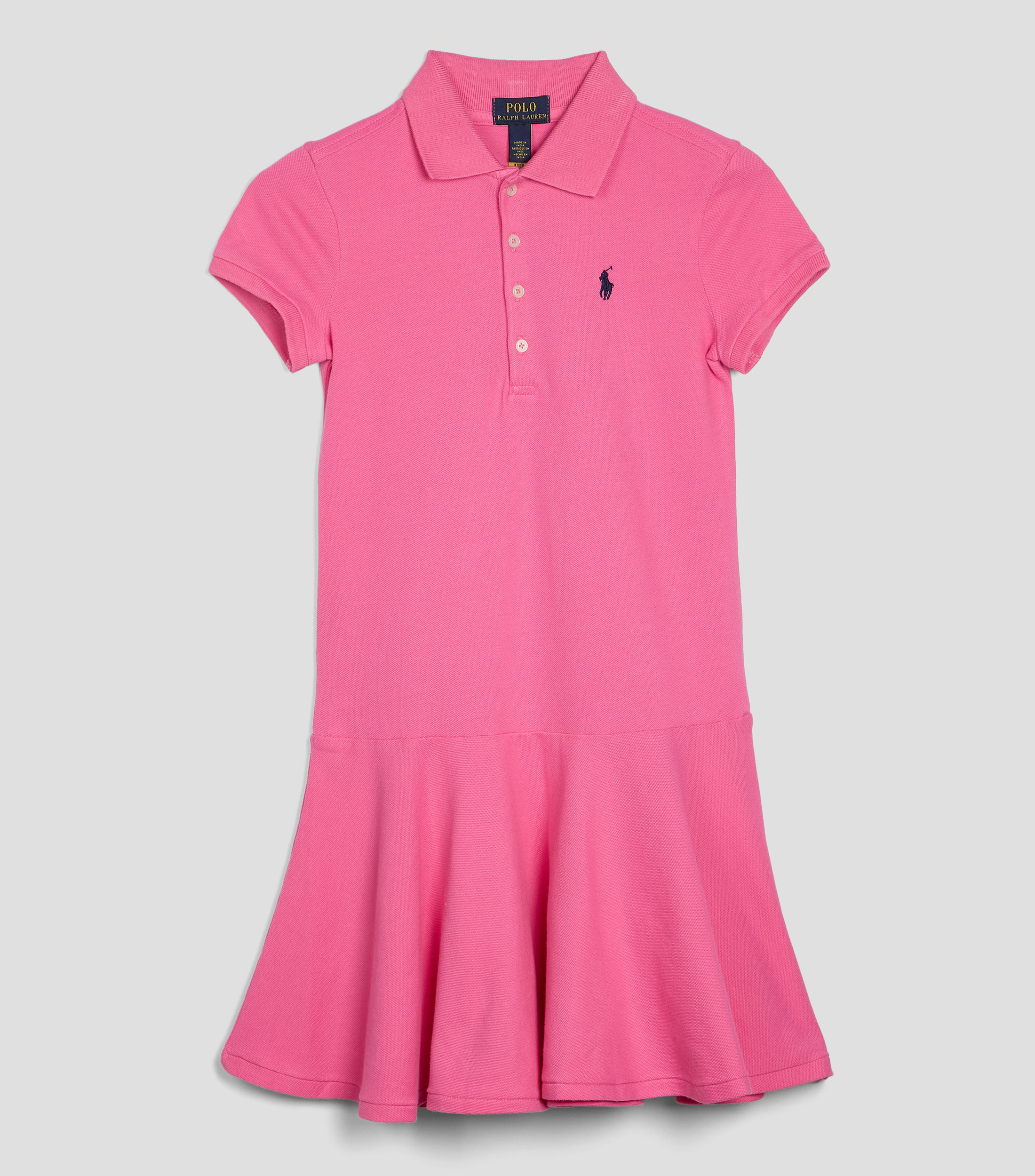 Vestido liso con logo Niña