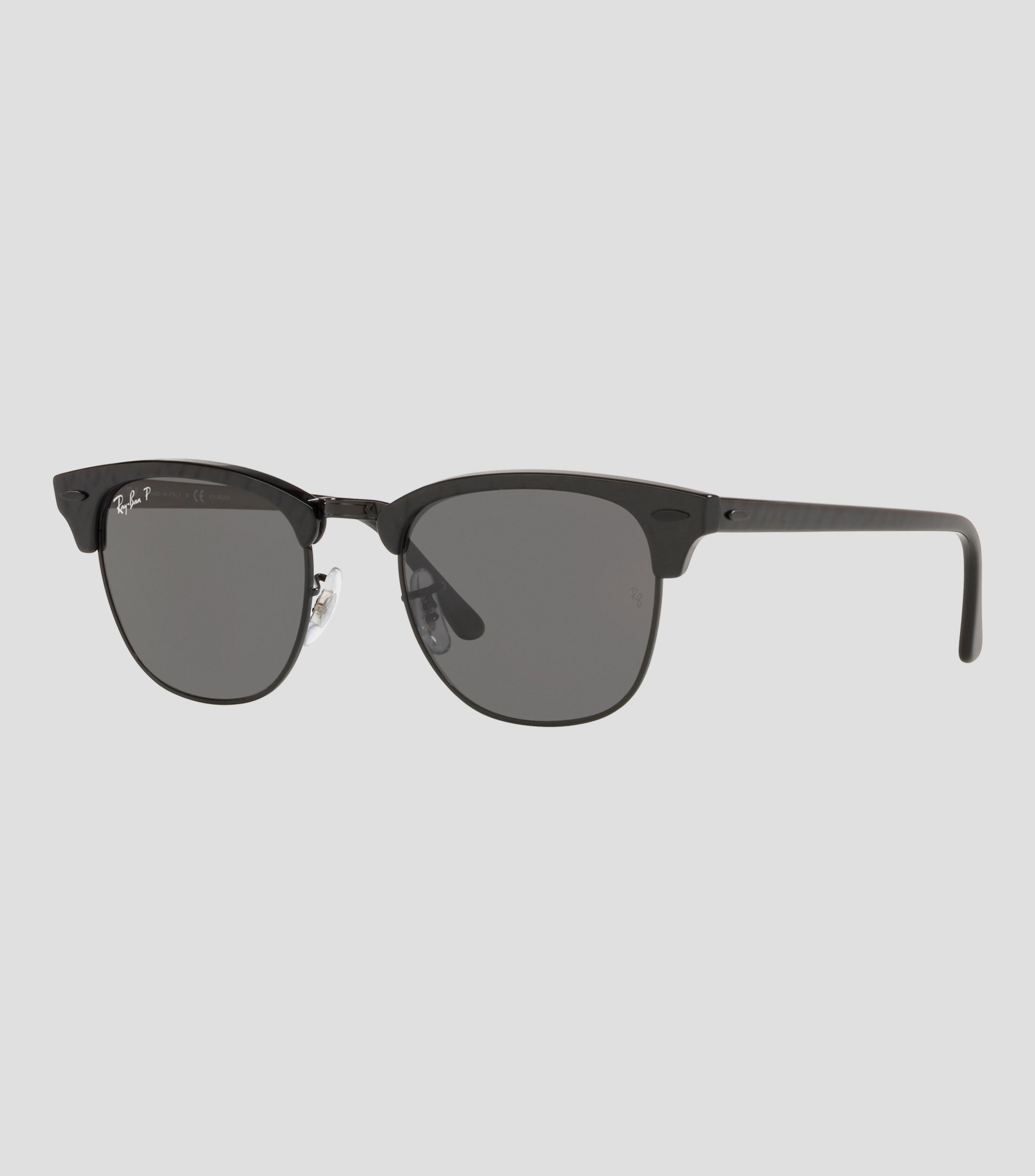 Lentes de sol cuadrados Clubmaster Classic negros Unisex