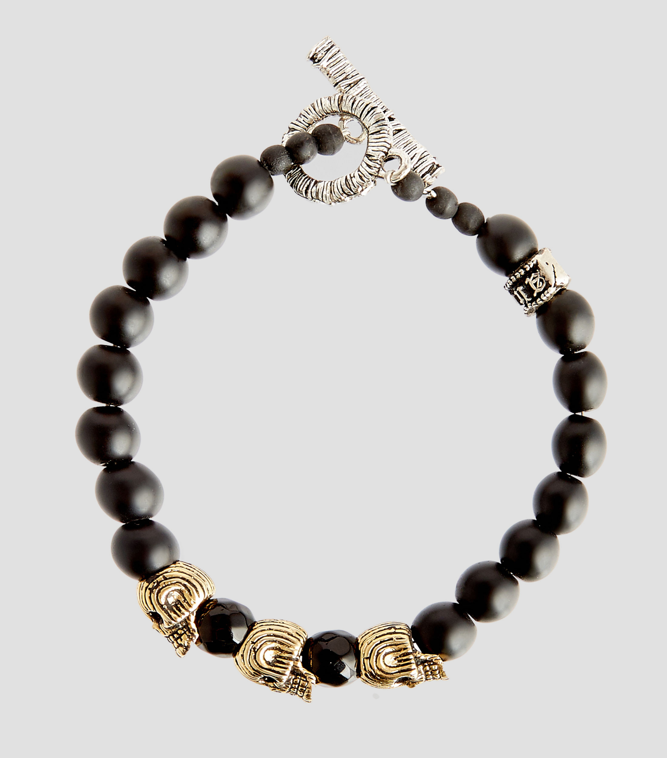 BRAZALETE TRIPLE STRIPES GOLD SKULL BR