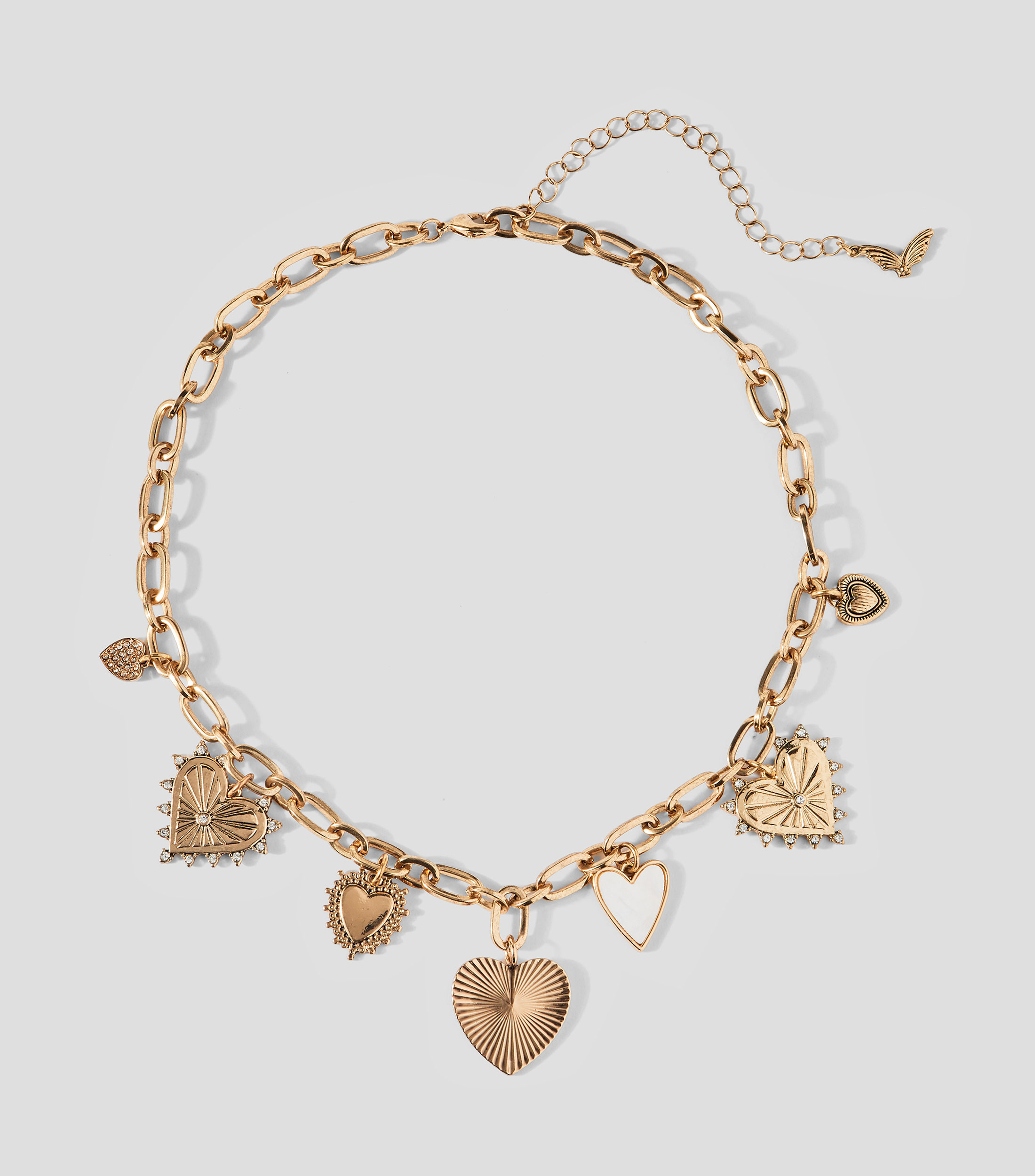 Collar con charm de corazón Mujer
