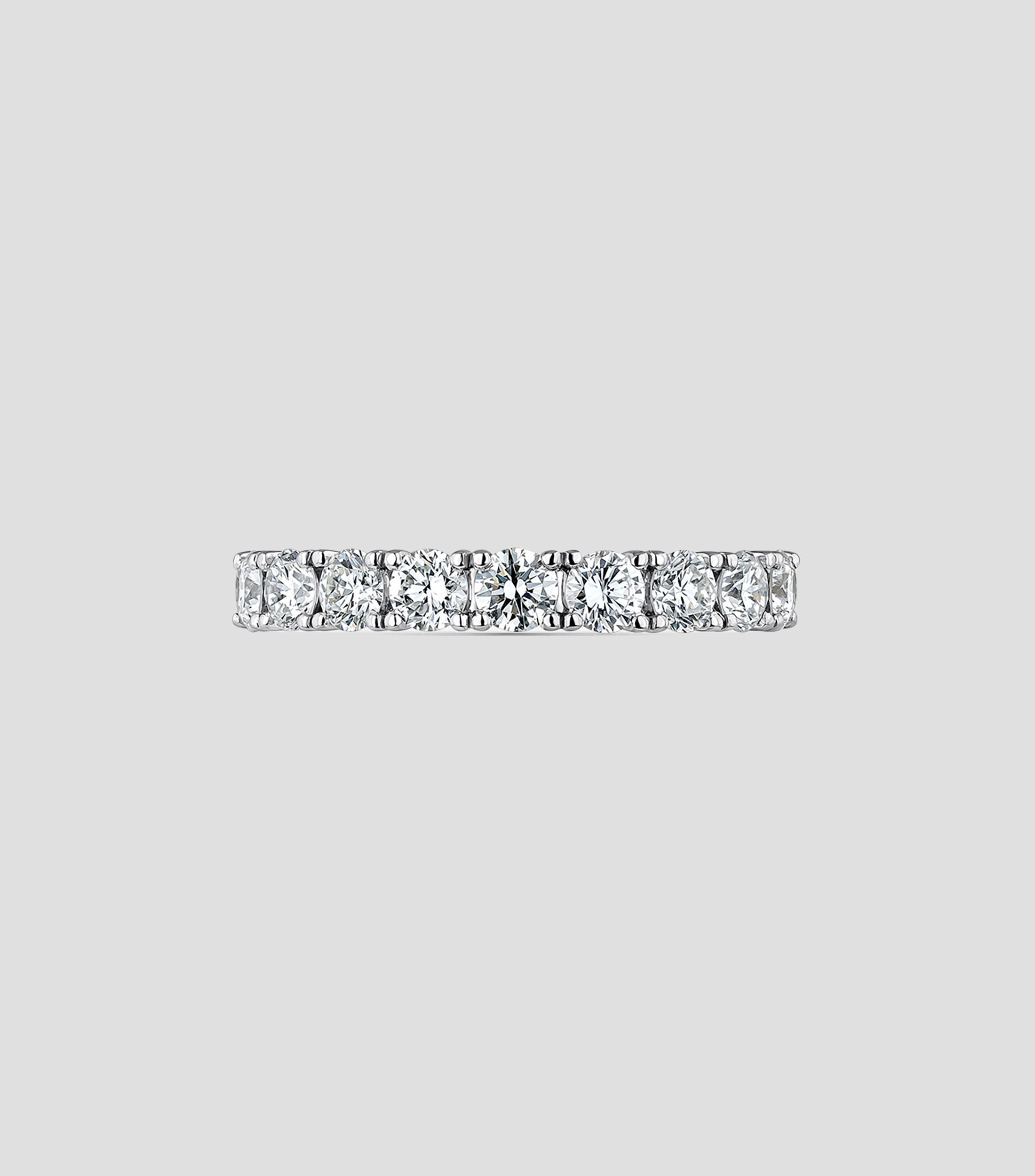Anillo Alianza en Oro blanco de 18 Kilates con diamante Mujer