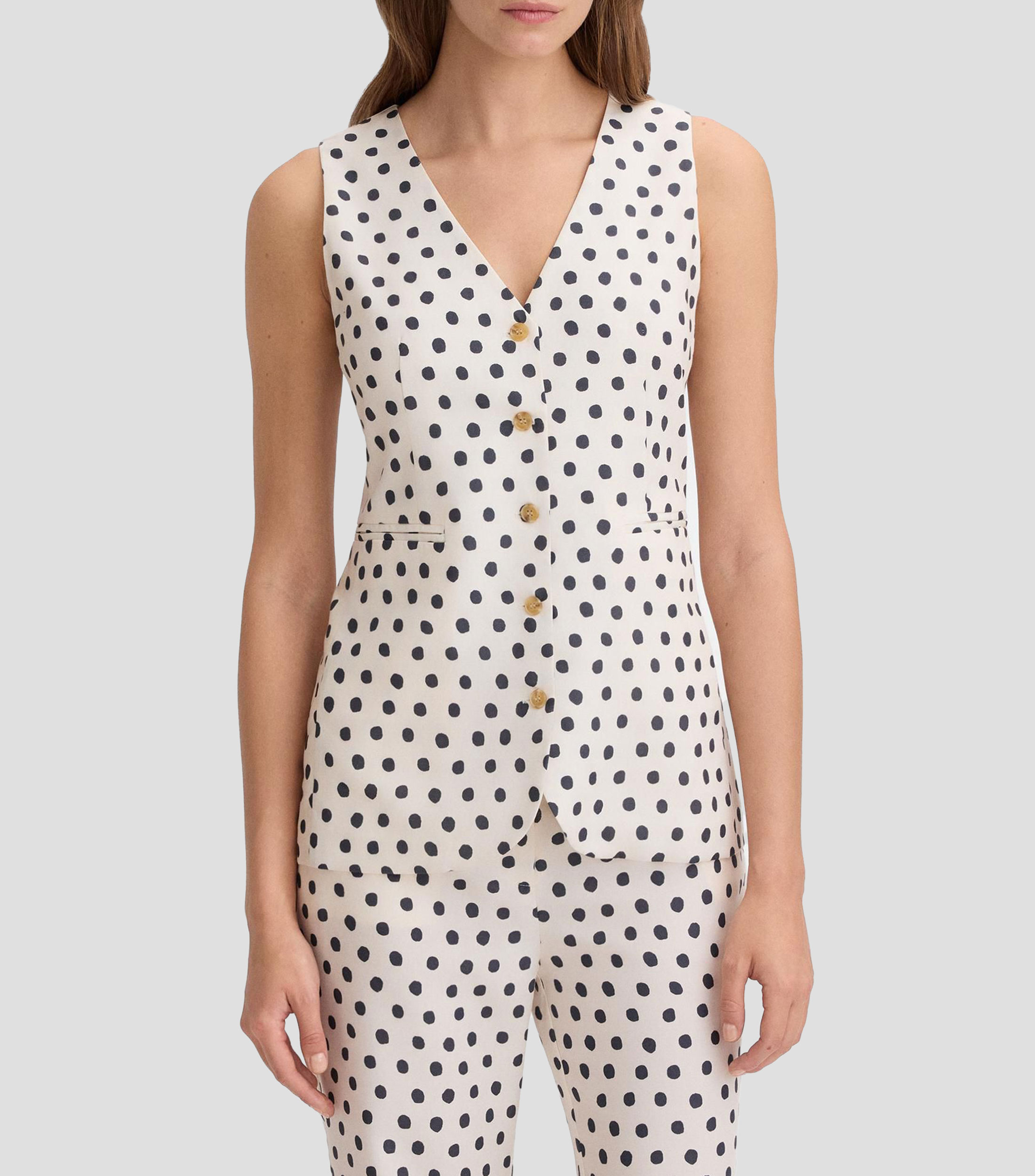 Chaleco estampado Mujer