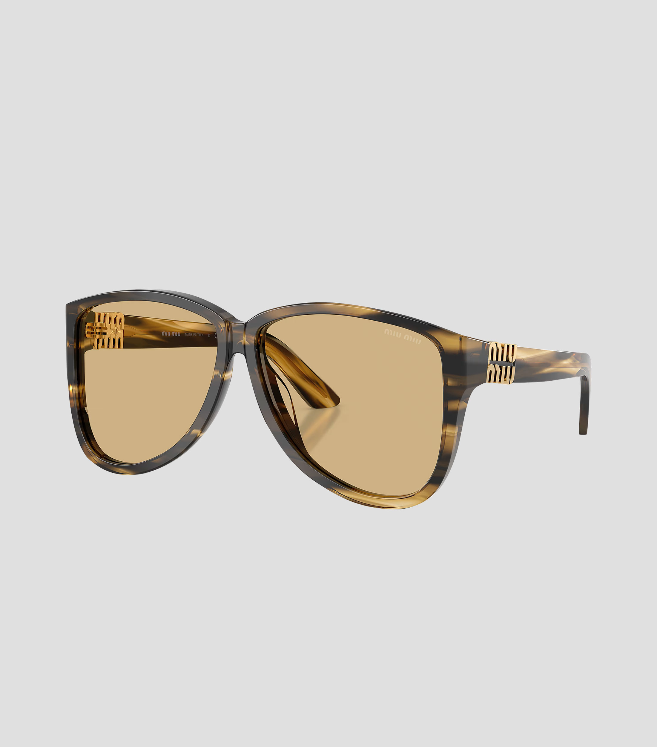 Lentes de sol aviador carey rayas Unisex