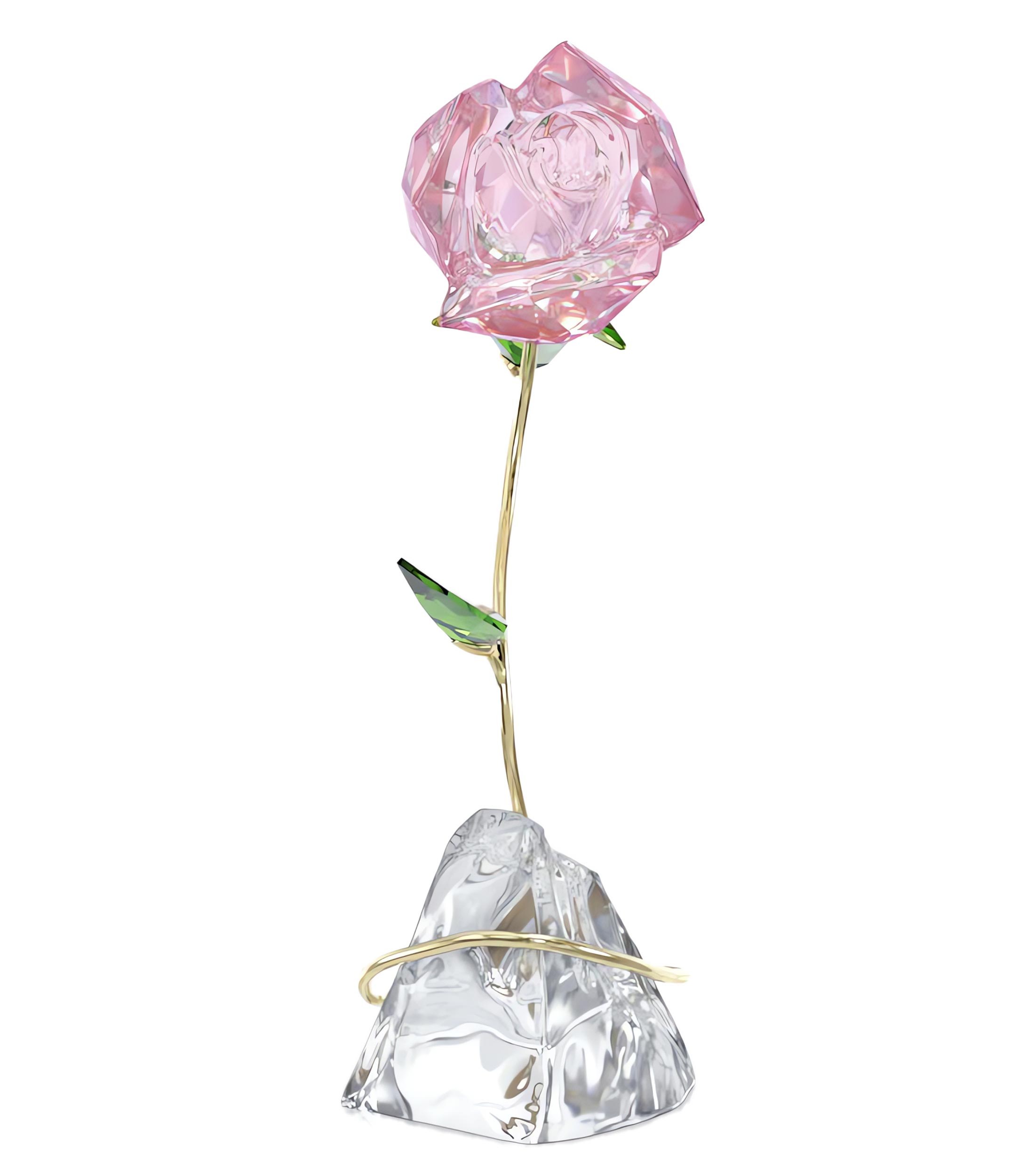 Figura decorativa Florere Rosa en cristal