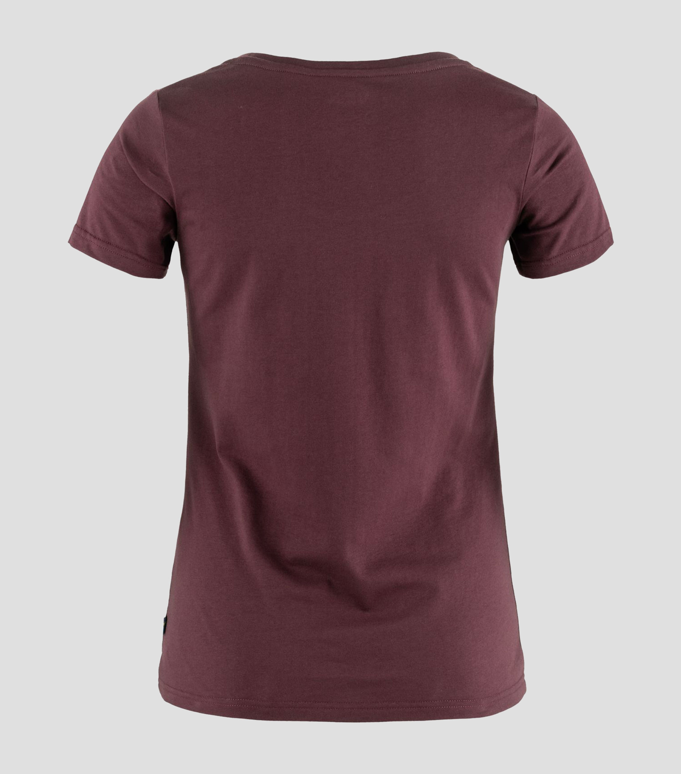 Playera de cuello redondo con manga corta lisa Mujer