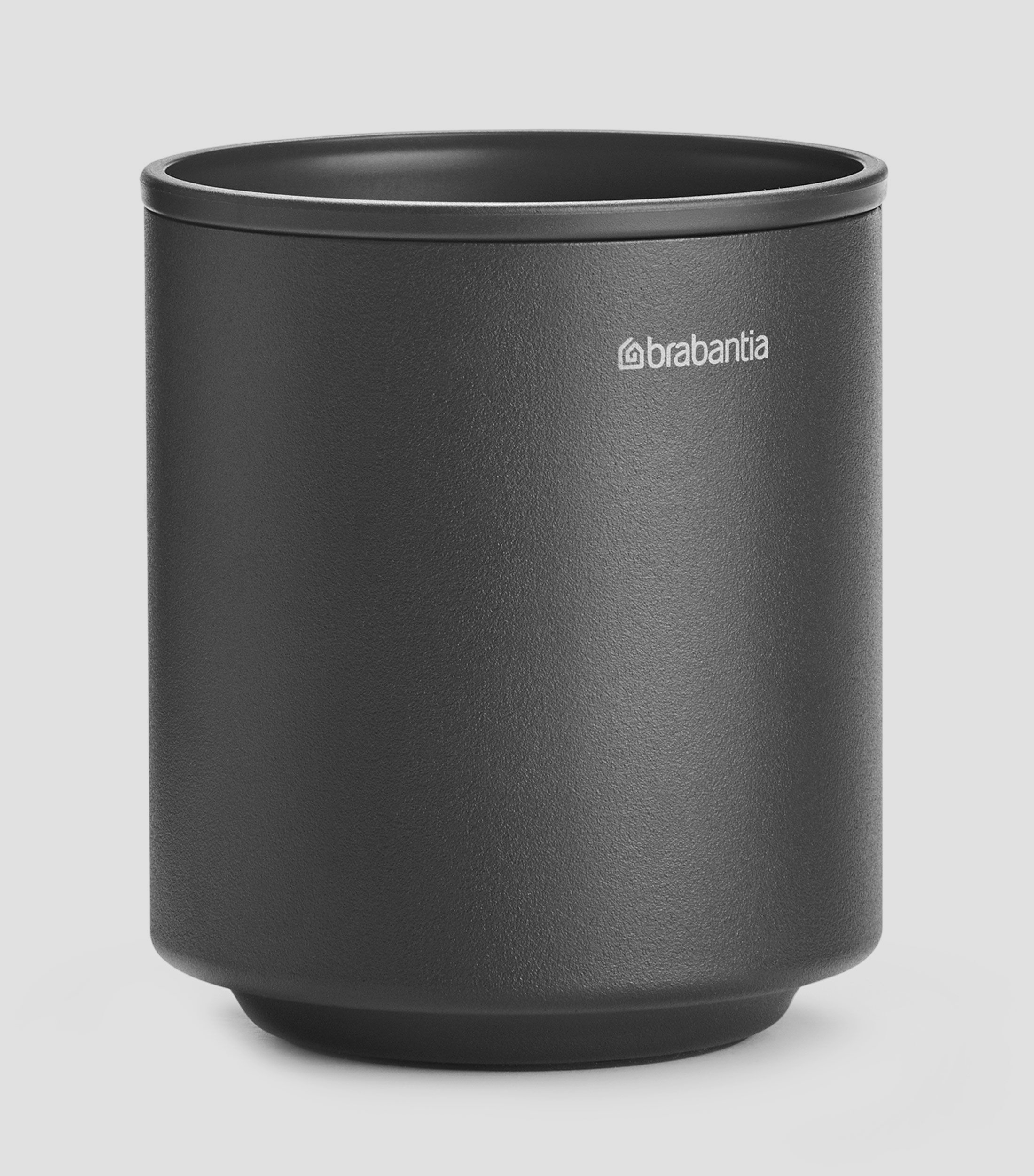 Vaso para cepillos en acero