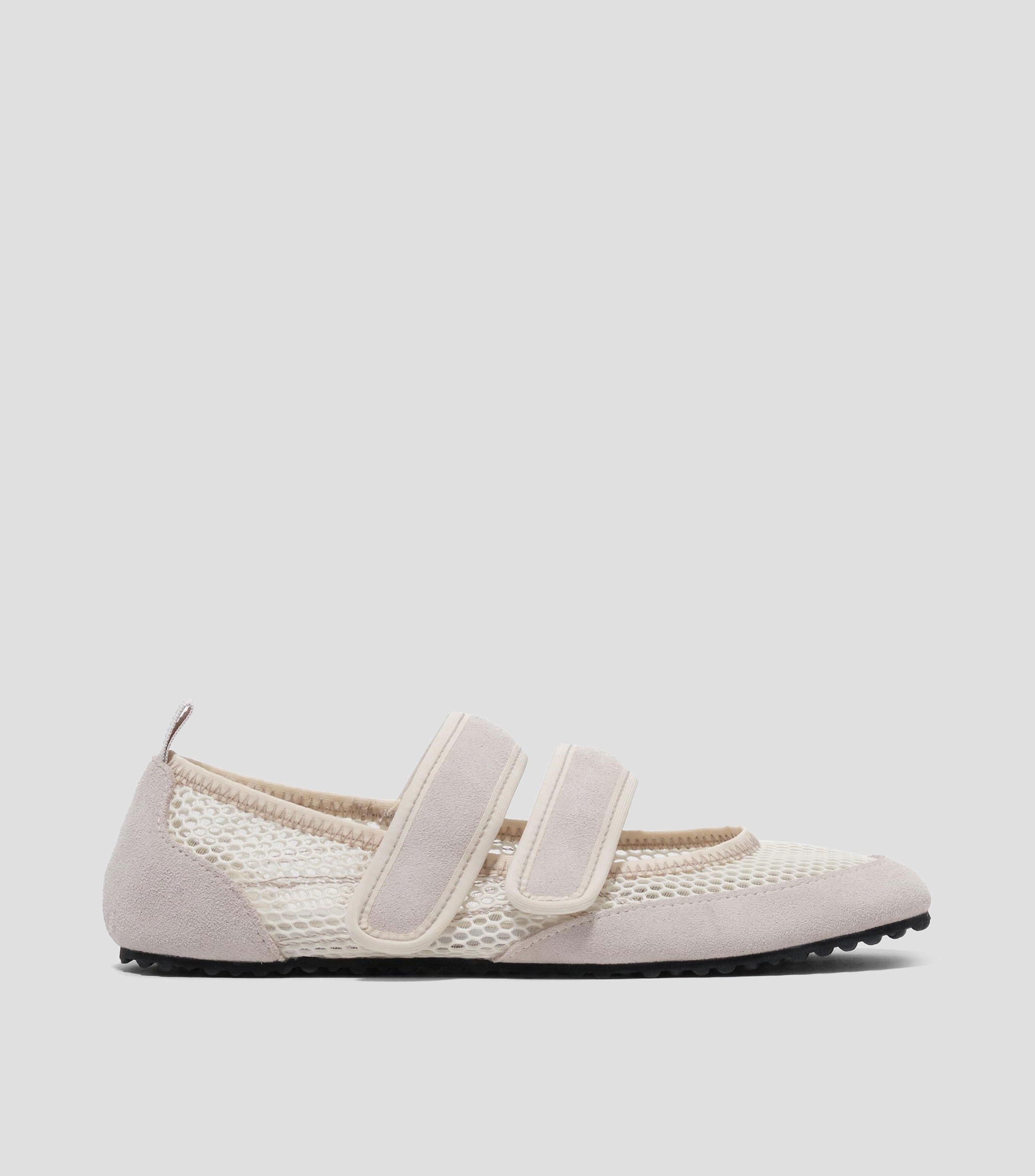 Flats deportiva velcros blanca Mujer