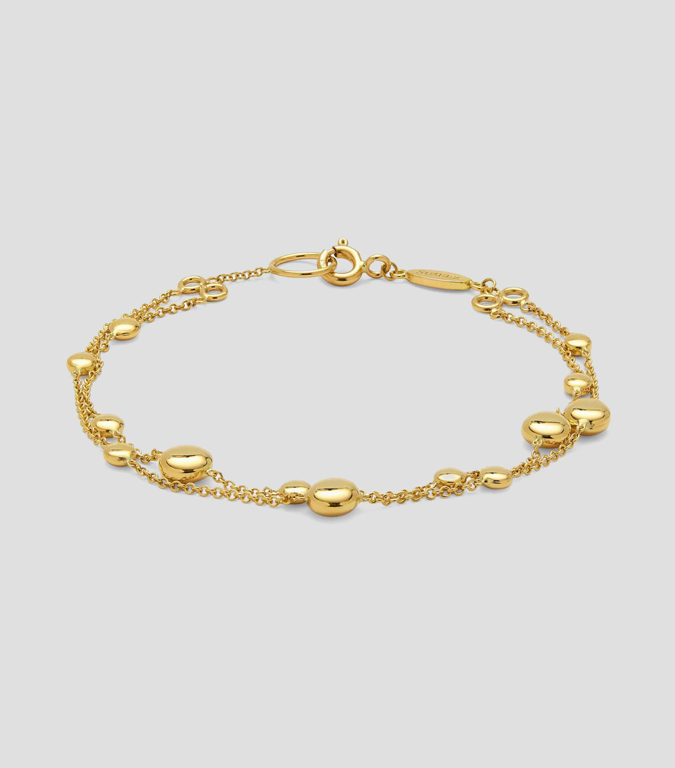 Pulsera doble en oro amarillo de 18 kilates Idalia Mujer