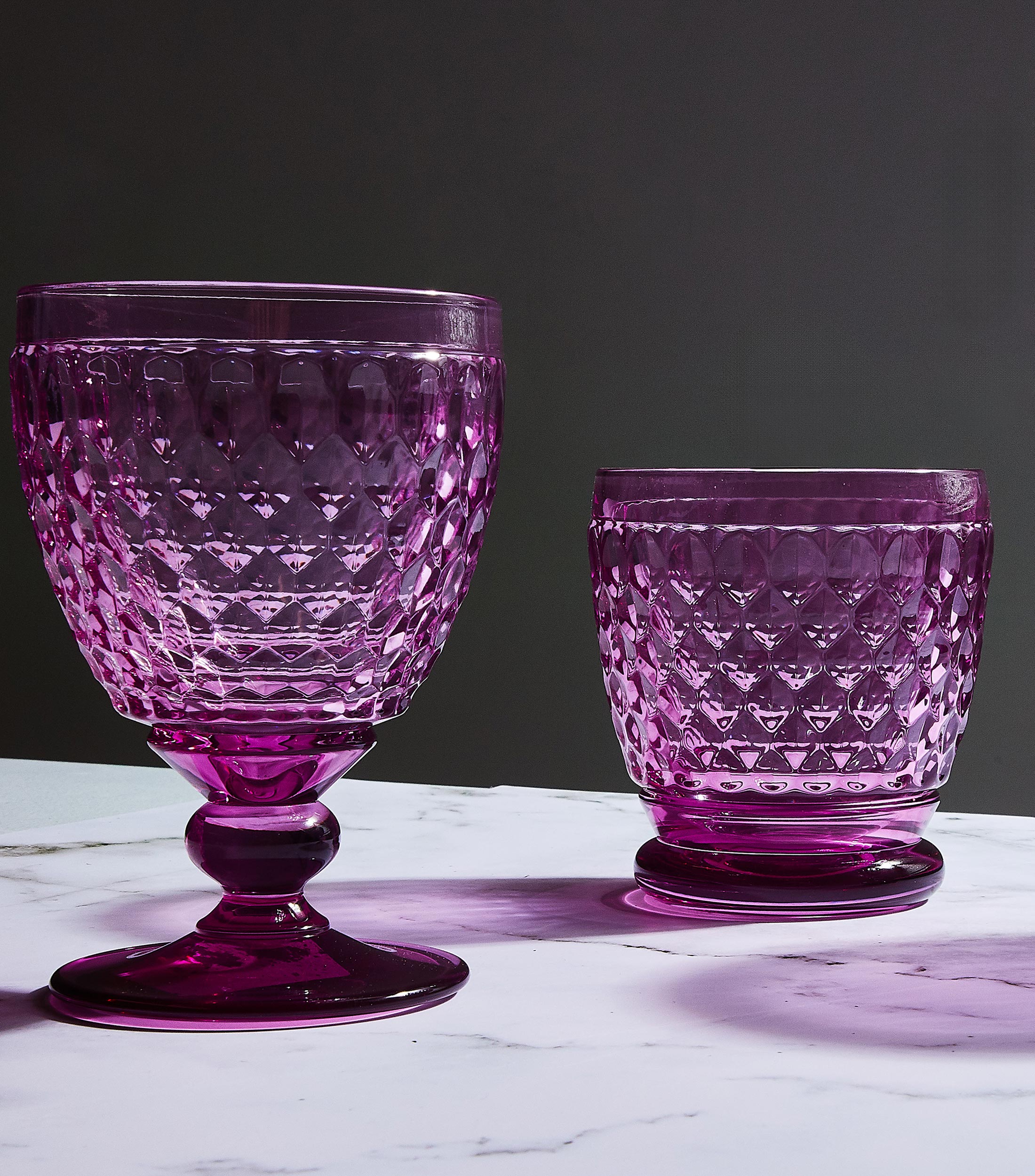 Set 4 copas para agua Boston Morado