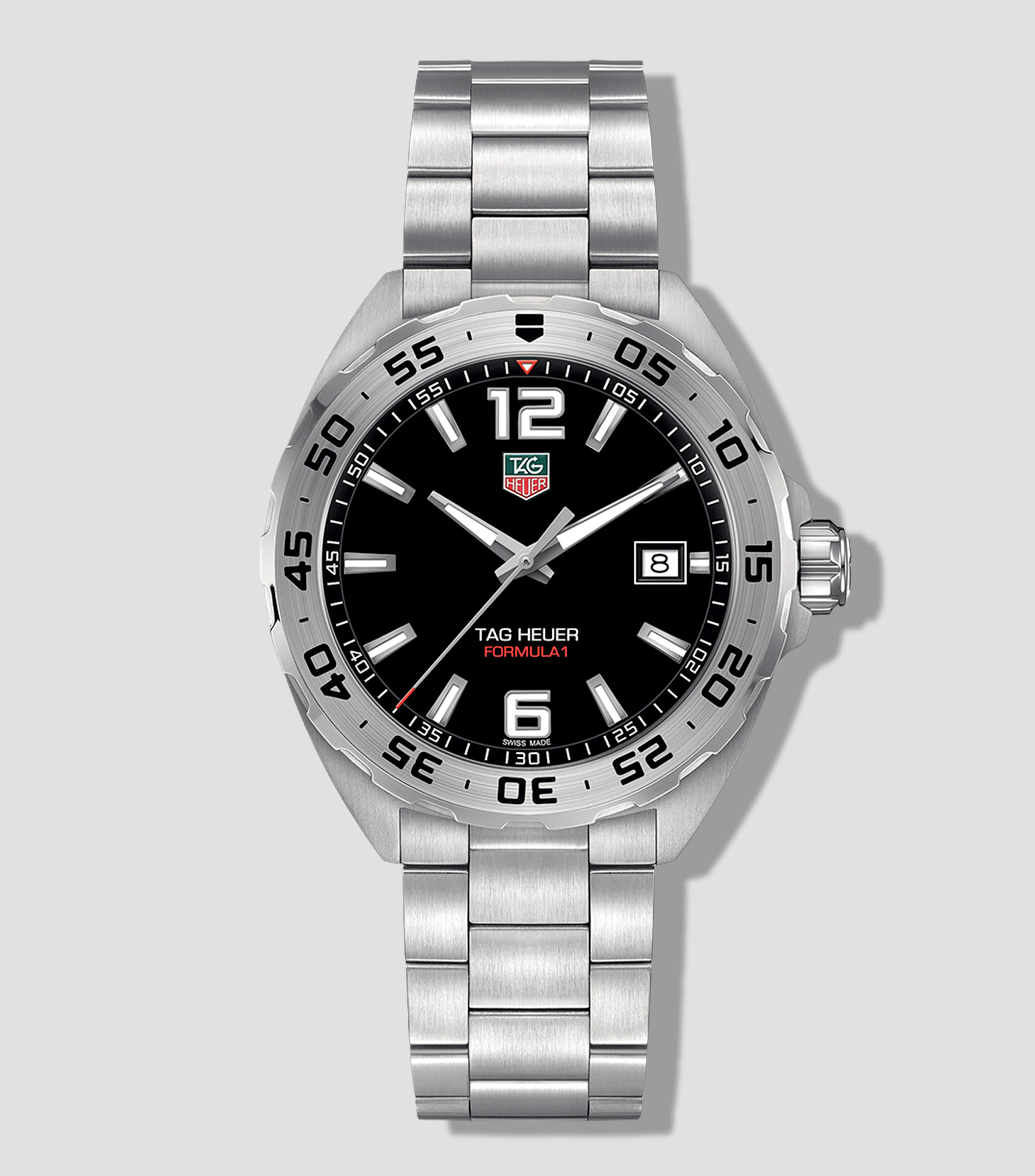 Reloj para hombre Formula 1 Deportivo Plateado, Negro