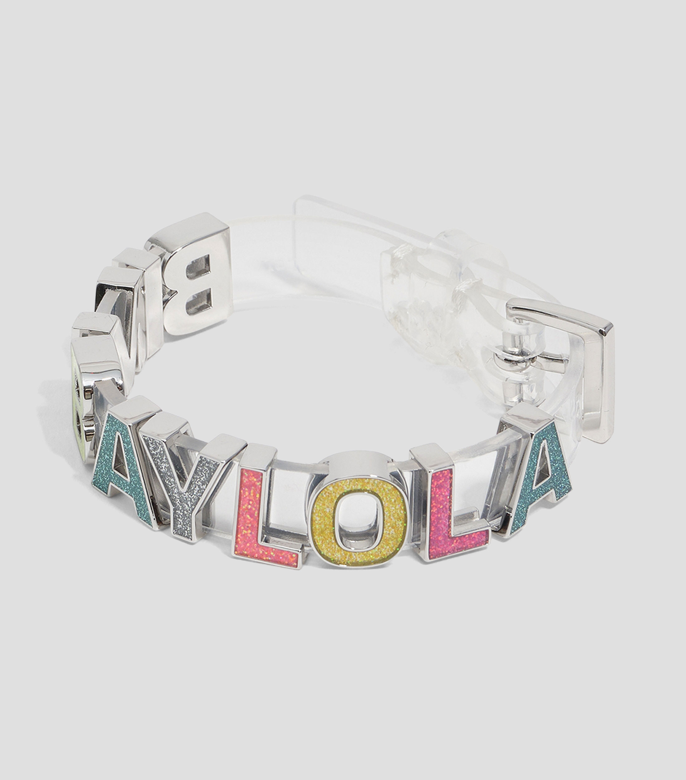 Pulsera correa logo glitter Mujer