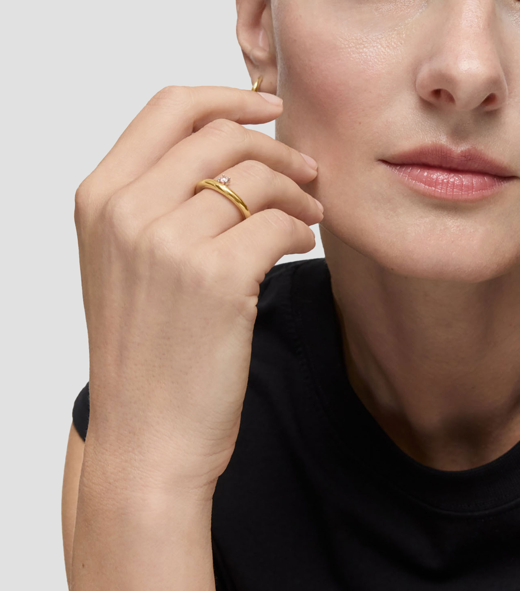 Anillo en Oro amarillo de 18 Kilates New Hav Mujer