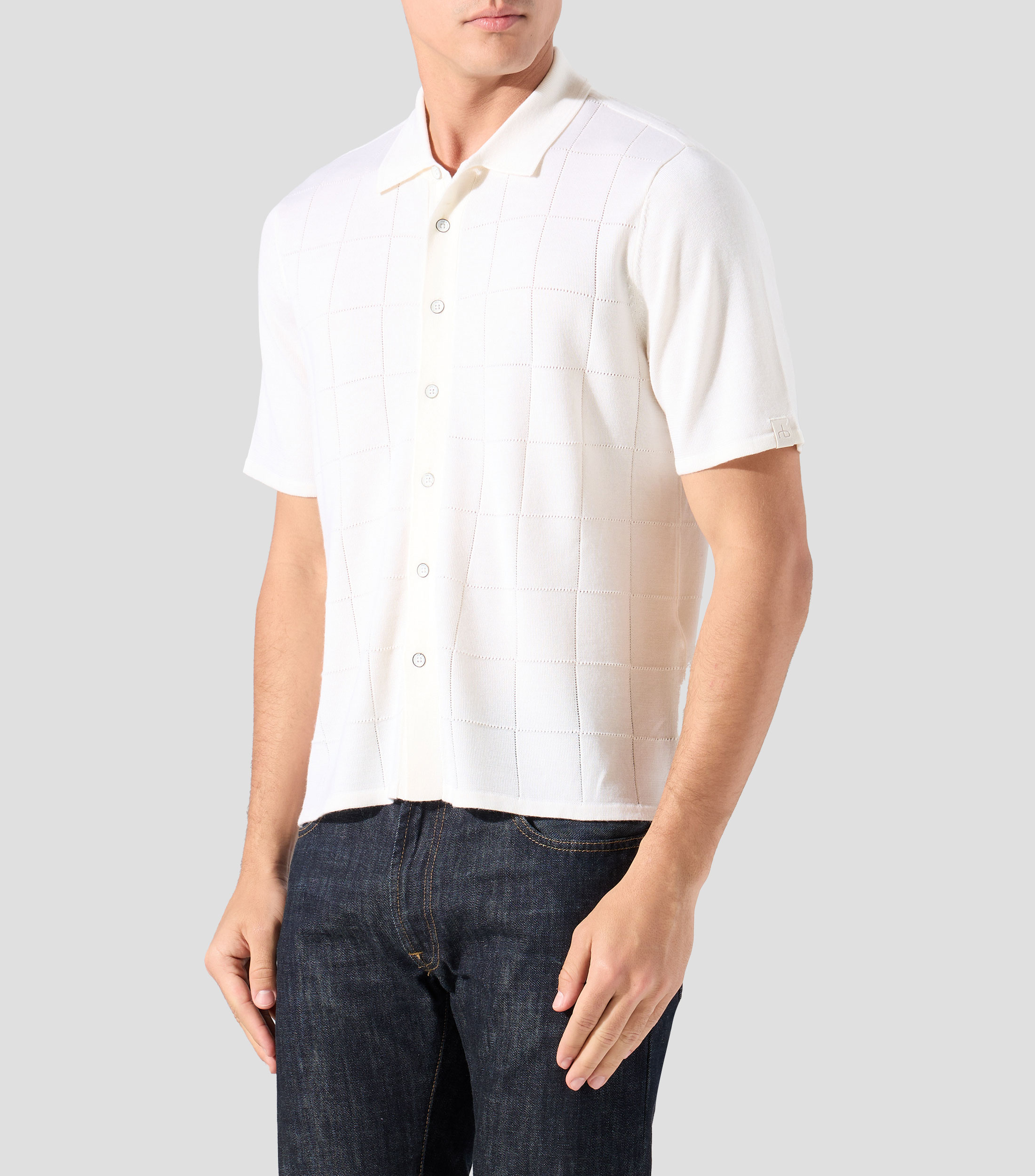 Camisa manga corta lisa Hombre