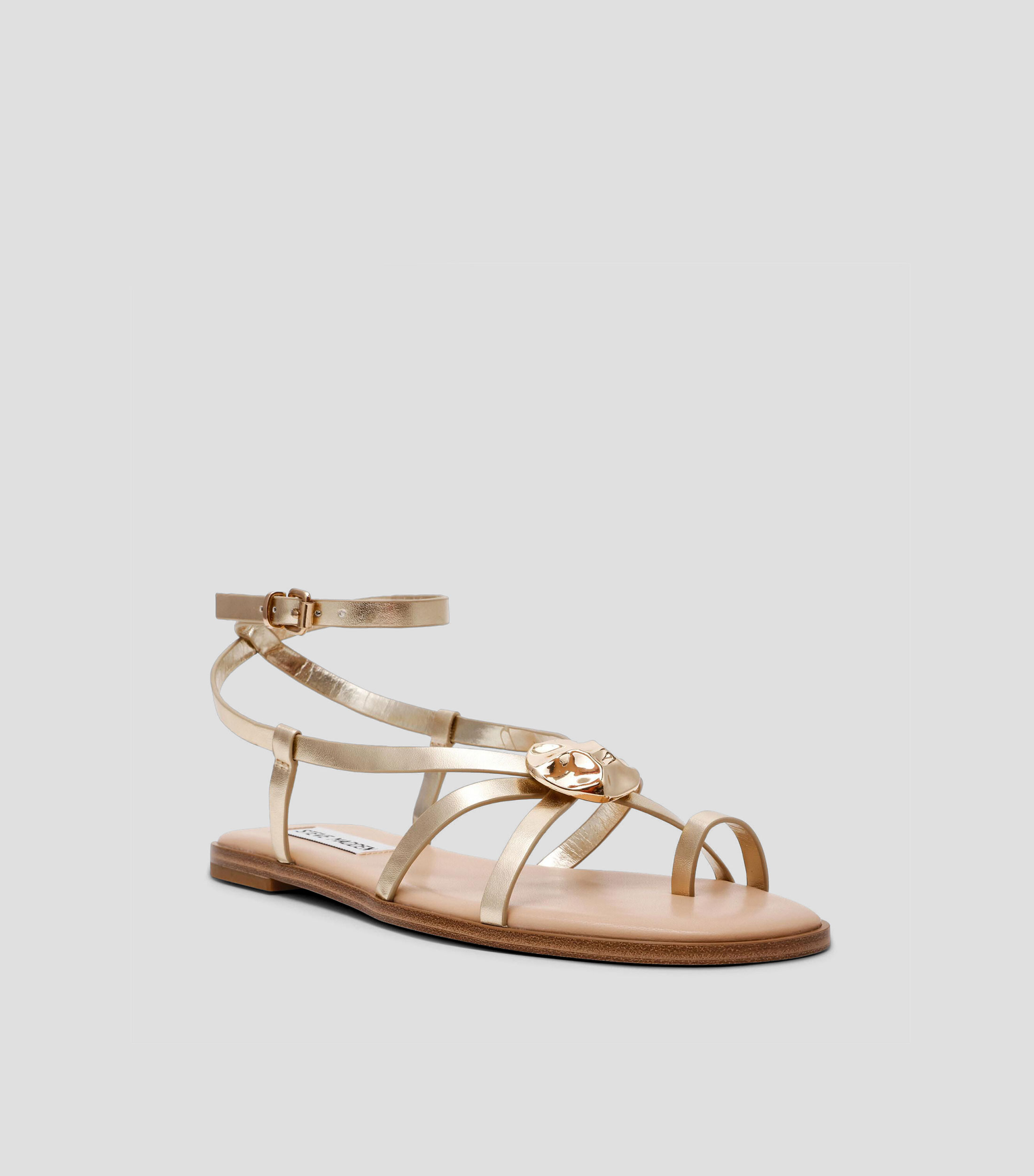 Sandalias con tacón bajo ancho Mujer