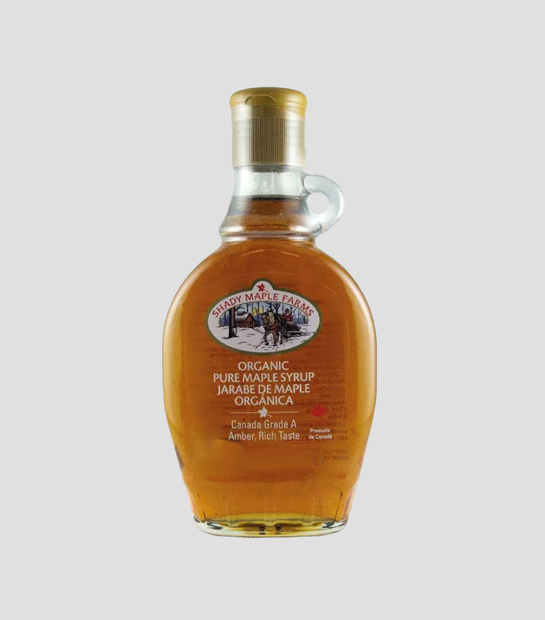 Jarabe orgánico puro de maple "Amber Rich Taste", 250 ml