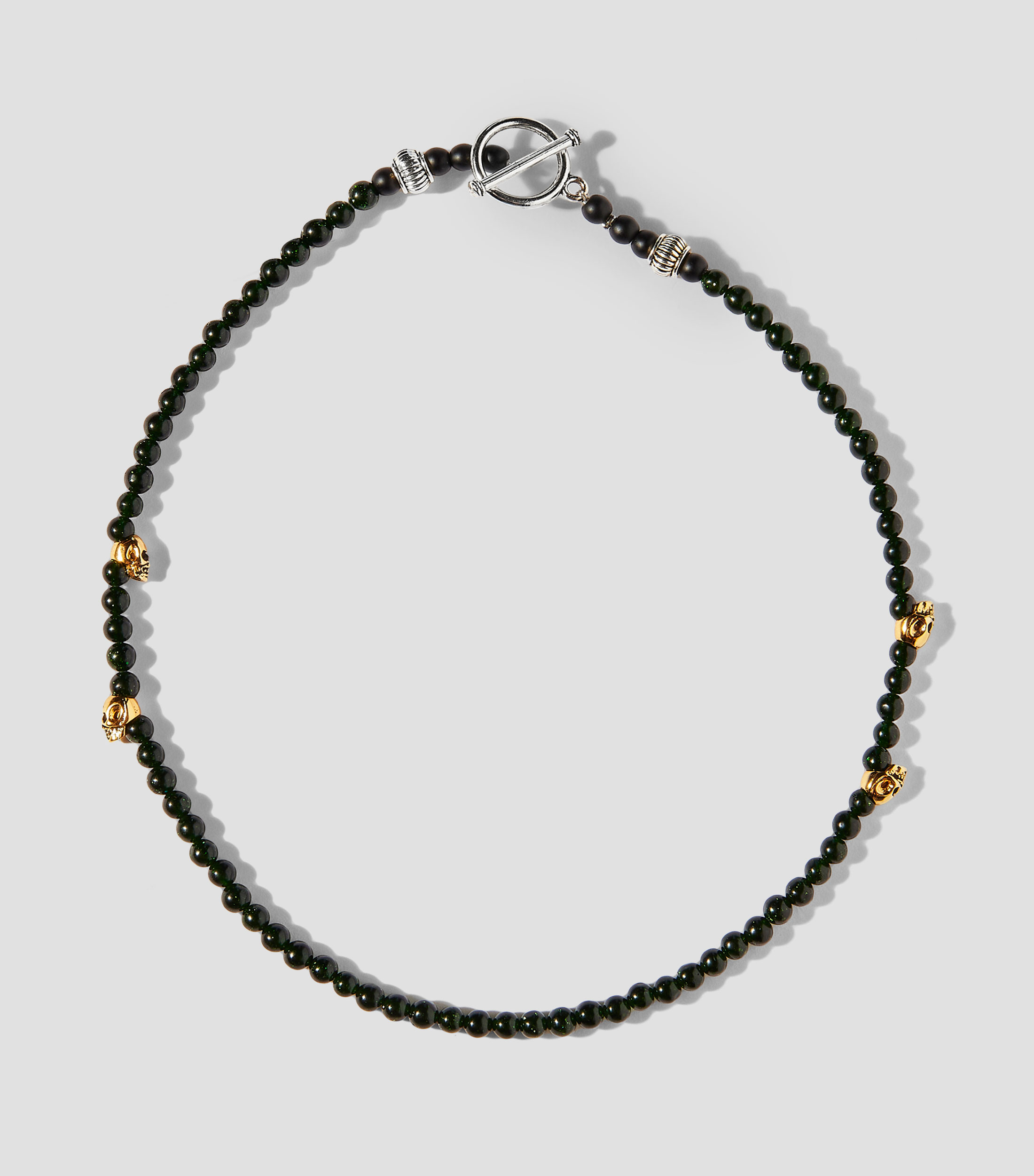 Pulsera con mini cráneos Hombre