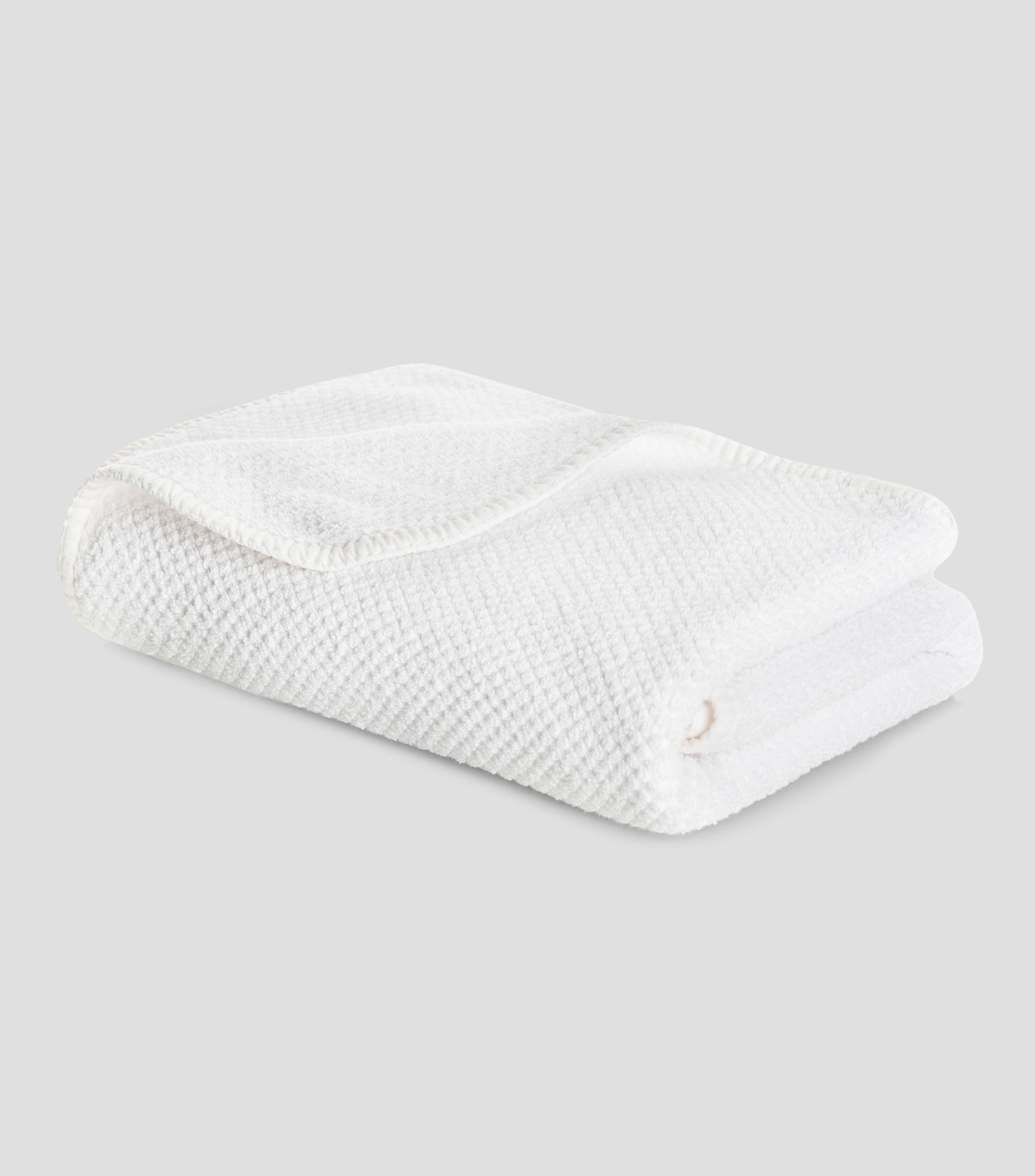 Toalla Facial Bee Waffle blanca