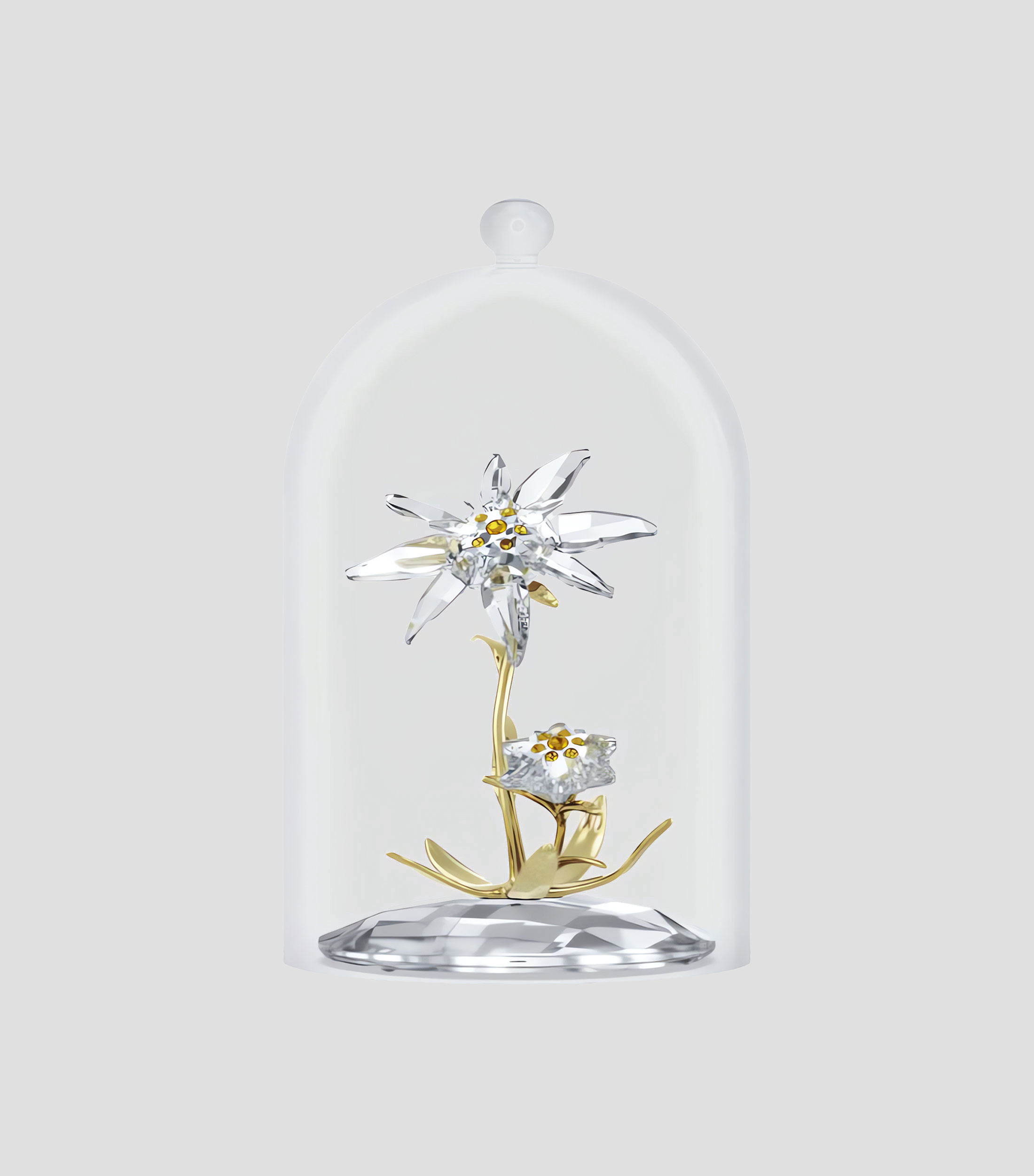 Figura decorativa campana en cristal