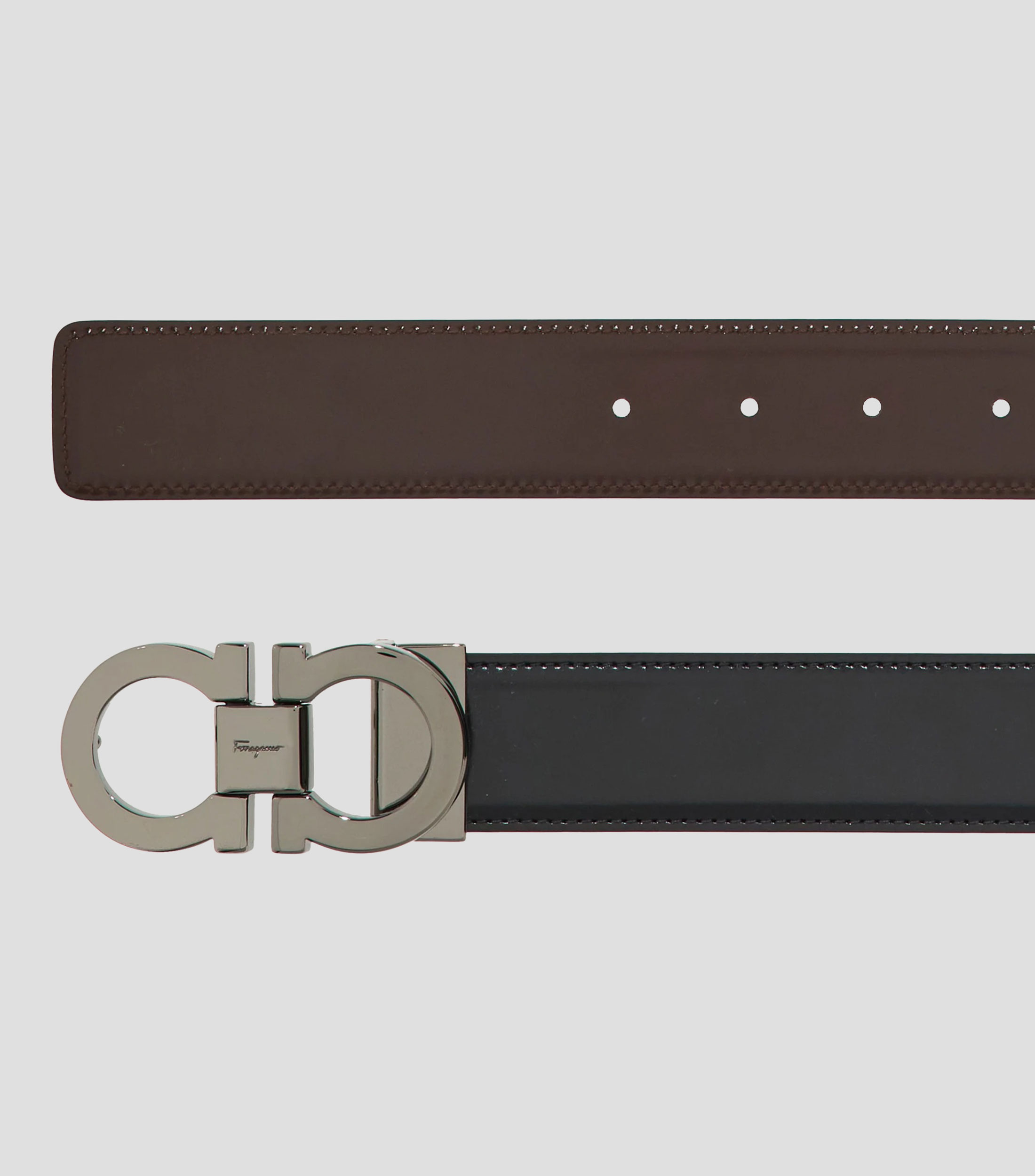 Cinturón reversible y ajustable Gancini Hombre